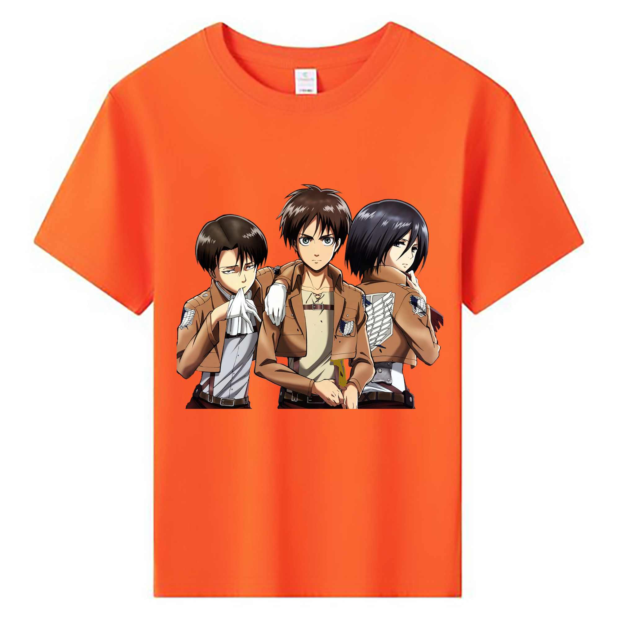 （画像用） 進撃の巨人 エレン･イェーガー Attack on Titan Eren Jäger 綿100％キッズTシャツ（フロントプリント）