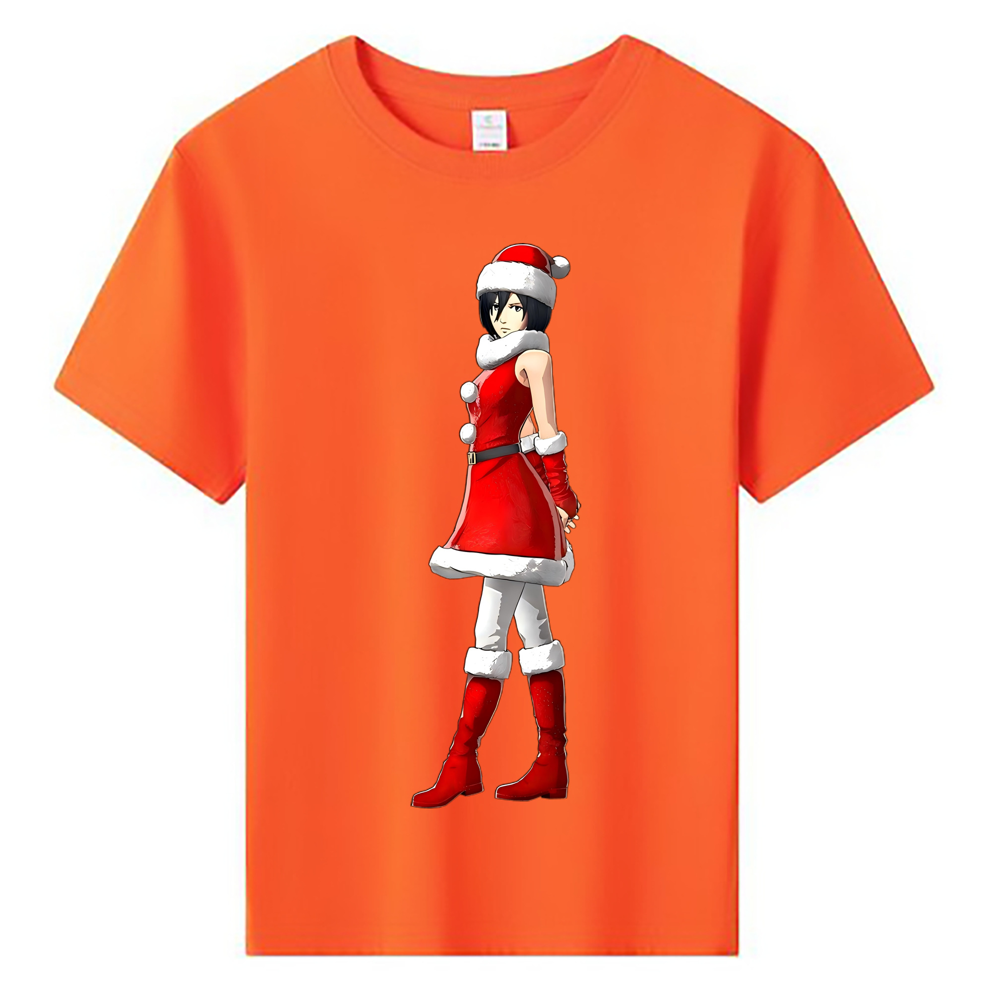 （画像用） 進撃の巨人 ミカサ·アッカーマン Attack on Titan Mikasa Ackerman 綿100％キッズTシャツ（フロントプリント）