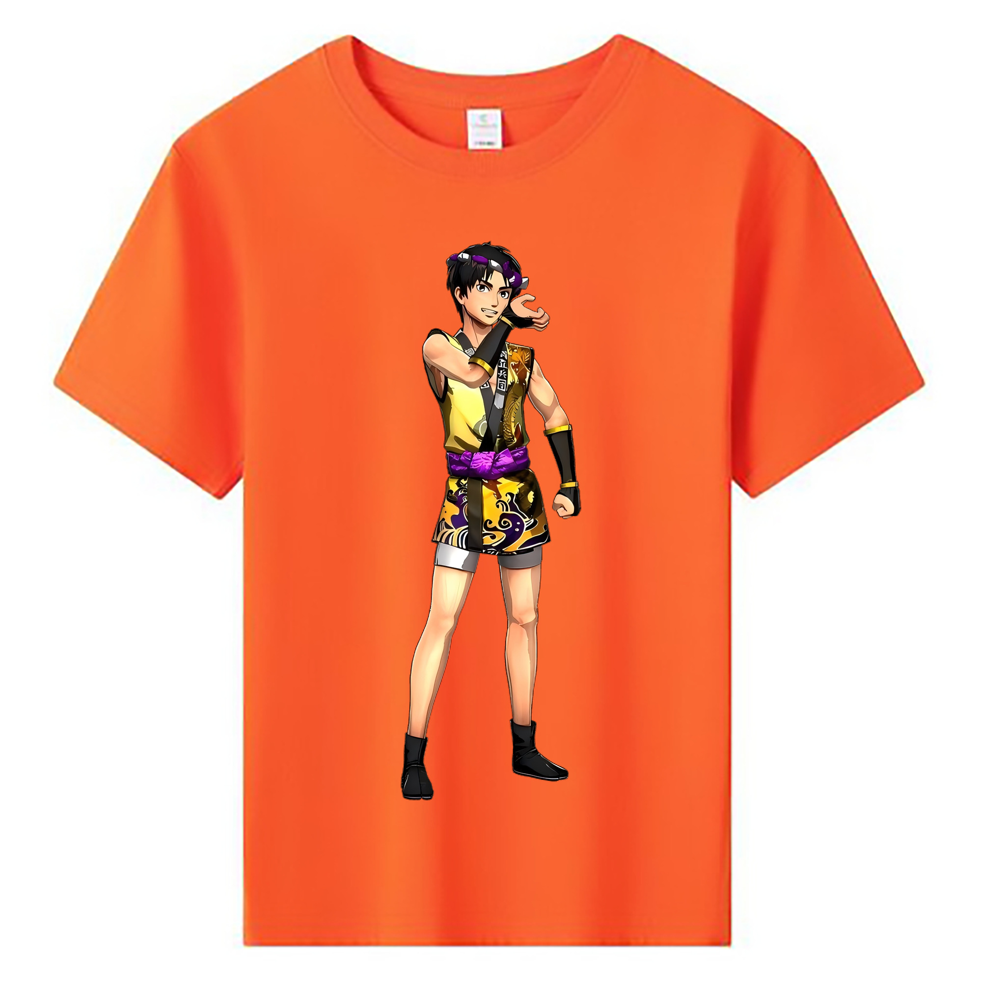 （画像用） 進撃の巨人 リヴァイ·アッカーマン Attack on Titan Levi Ackerman 綿100％キッズTシャツ（フロントプリント）
