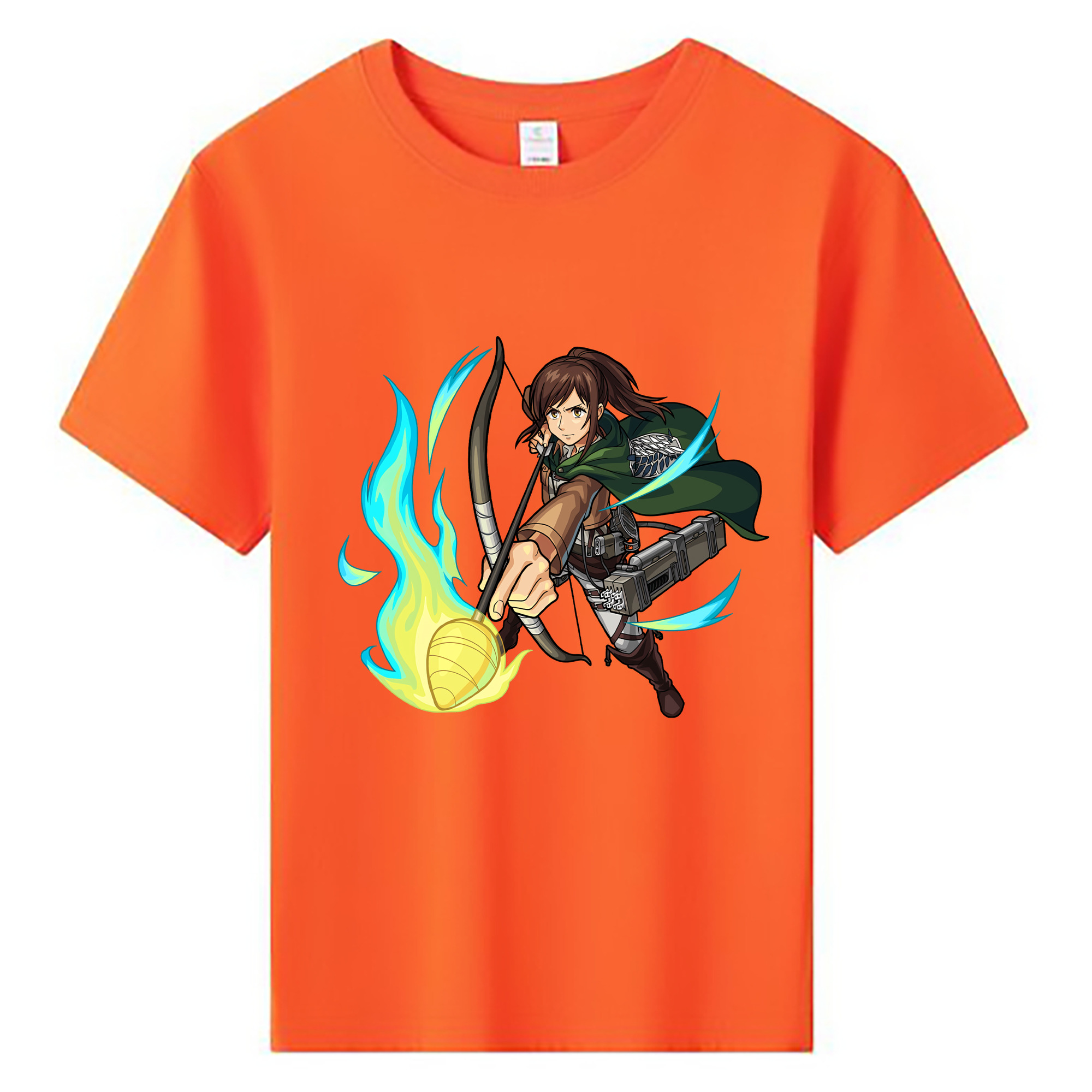 （画像用） 進撃の巨人 サシャ·ブラウス Attack on Titan Sasha Blaus 綿100％キッズTシャツ（フロントプリント）