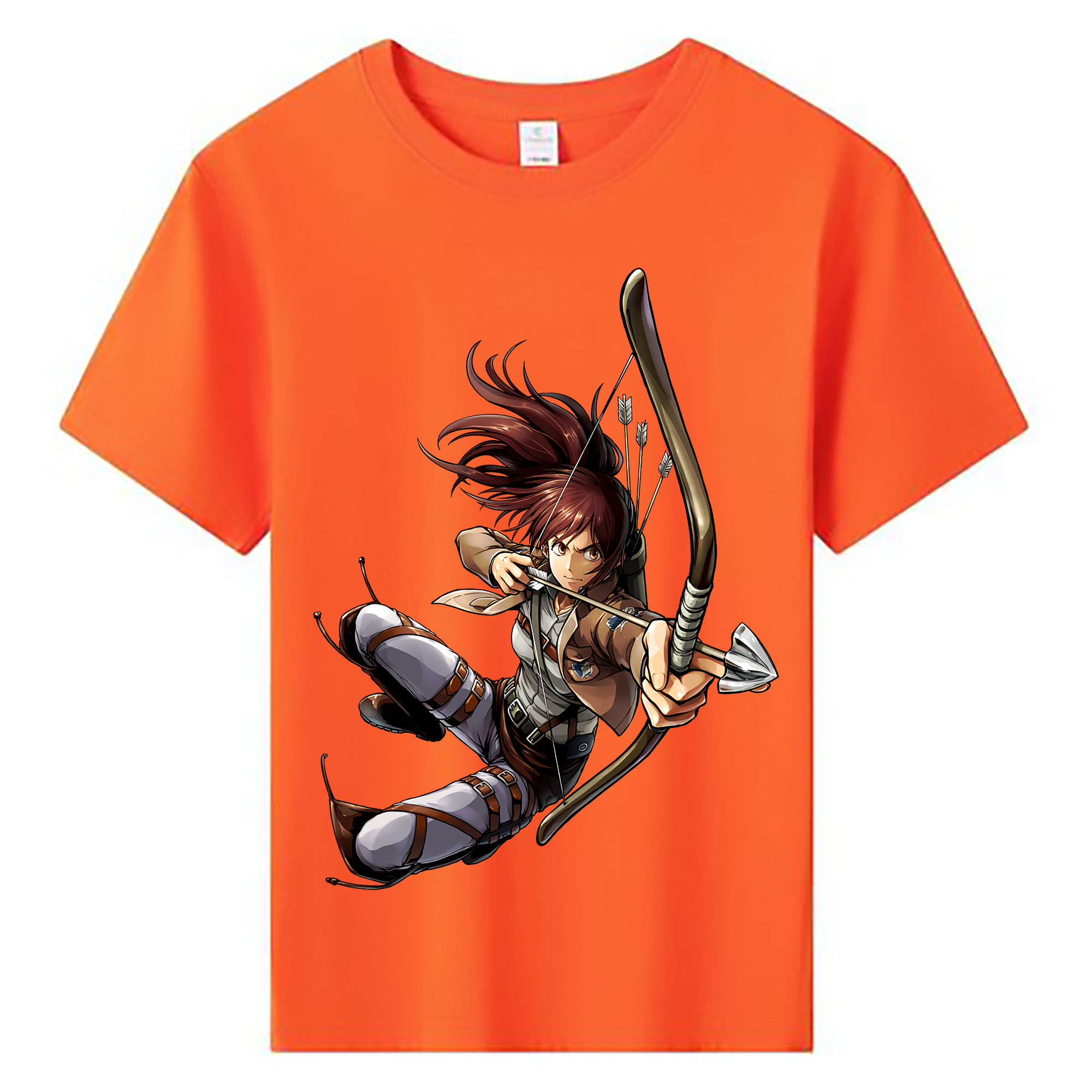 （画像用） 進撃の巨人 サシャ·ブラウス Attack on Titan Sasha Blaus 綿100％キッズTシャツ（フロントプリント）