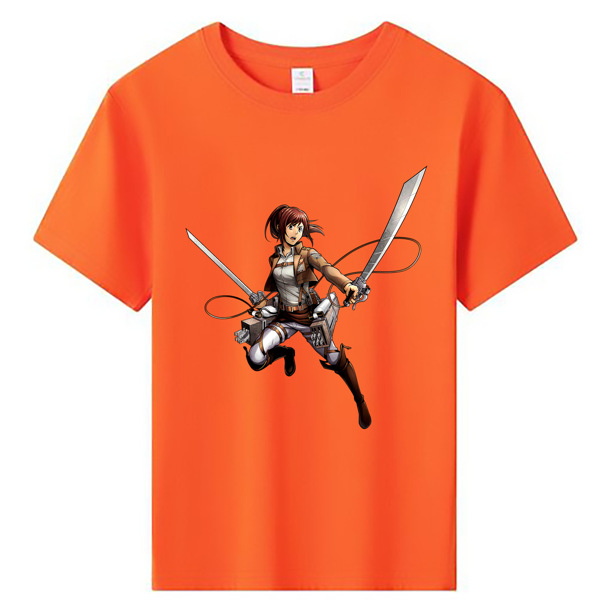 （画像用） 進撃の巨人 サシャ·ブラウス Attack on Titan Sasha Blaus 綿100％キッズTシャツ（フロントプリント）
