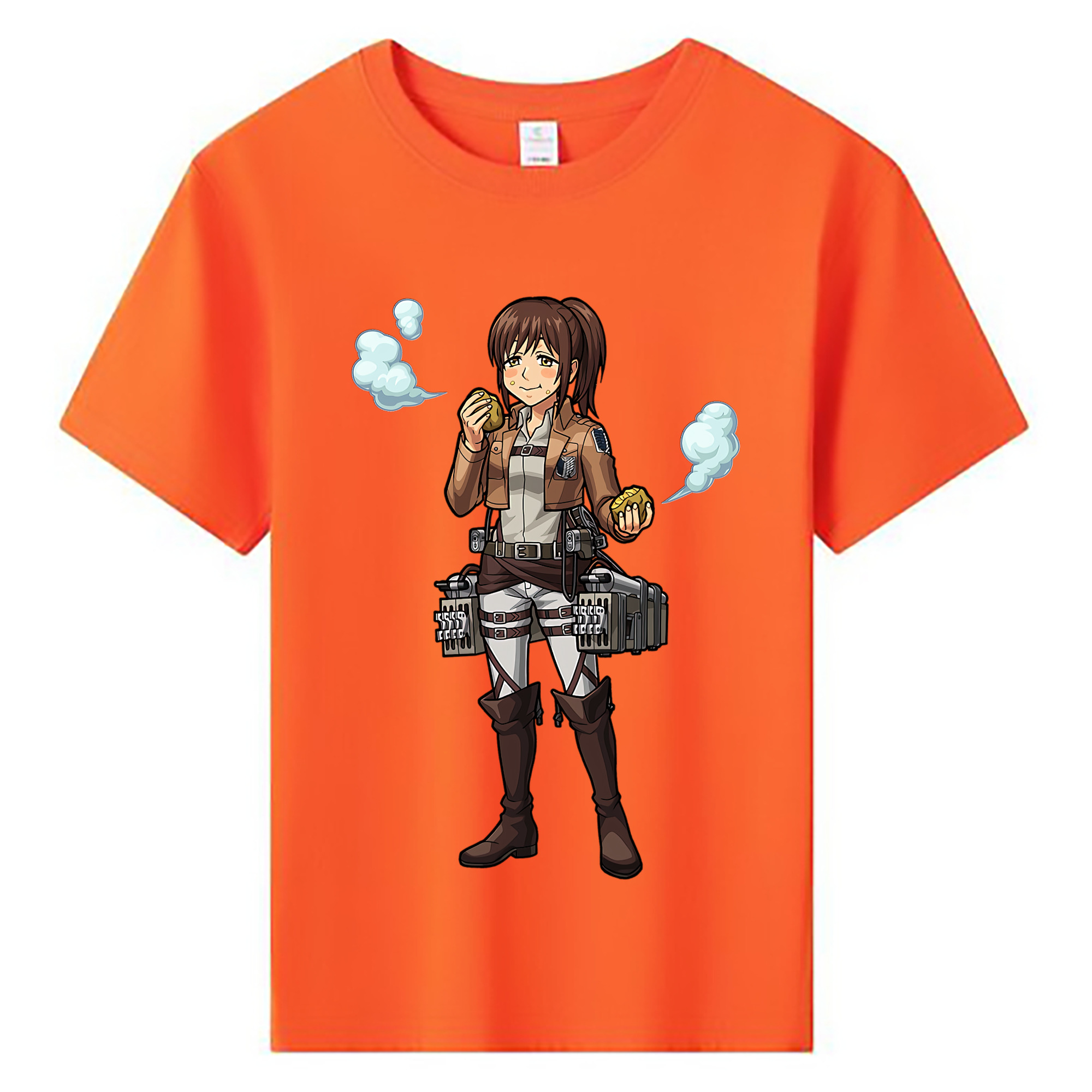 （画像用） 進撃の巨人 サシャ·ブラウス Attack on Titan Sasha Blaus 綿100％キッズTシャツ（フロントプリント）