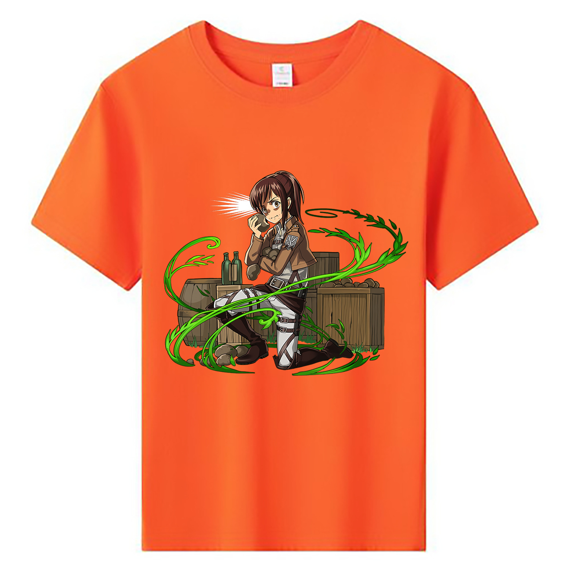 （画像用） 進撃の巨人 サシャ·ブラウス Attack on Titan Sasha Blaus 綿100％キッズTシャツ（フロントプリント）