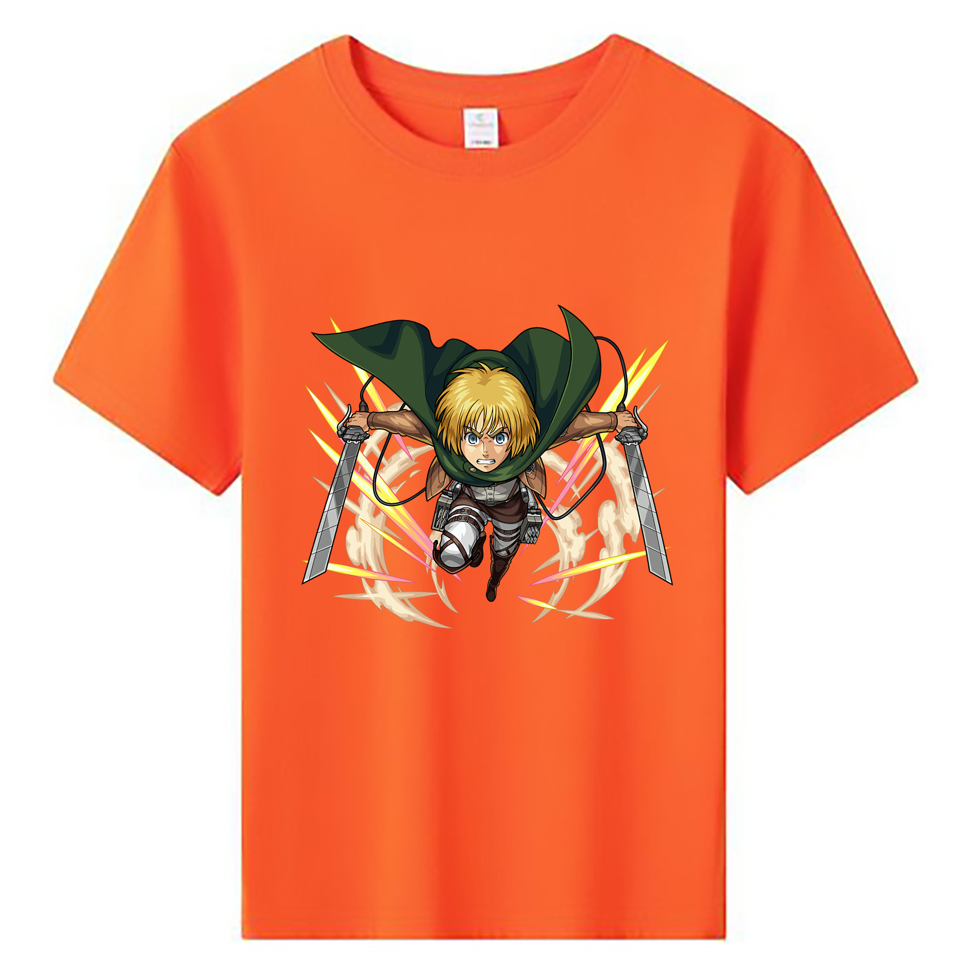 （画像用） 進撃の巨人 アルミン·アルレルト Attack on Titan Armin Arlert 綿100％キッズTシャツ（フロントプリント）