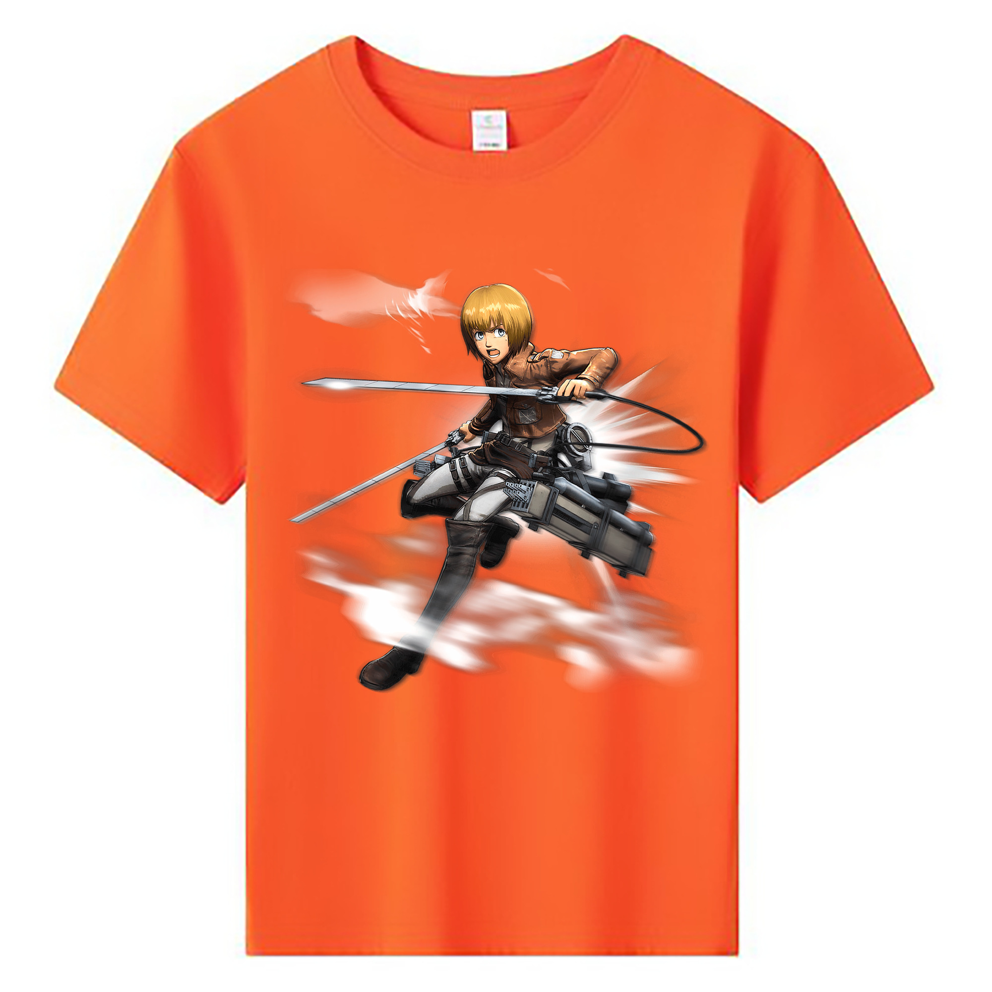 （画像用） 進撃の巨人 アルミン·アルレルト Attack on Titan Armin Arlert 綿100％キッズTシャツ（フロントプリント）