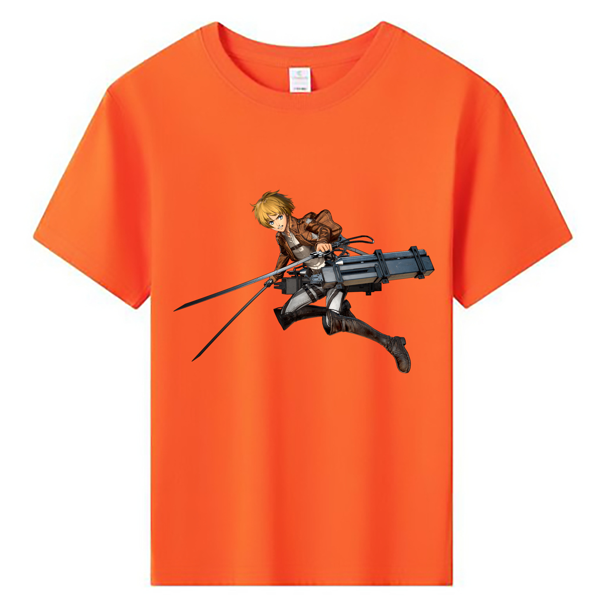 （画像用） 進撃の巨人 アルミン·アルレルト Attack on Titan Armin Arlert 綿100％キッズTシャツ（フロントプリント）