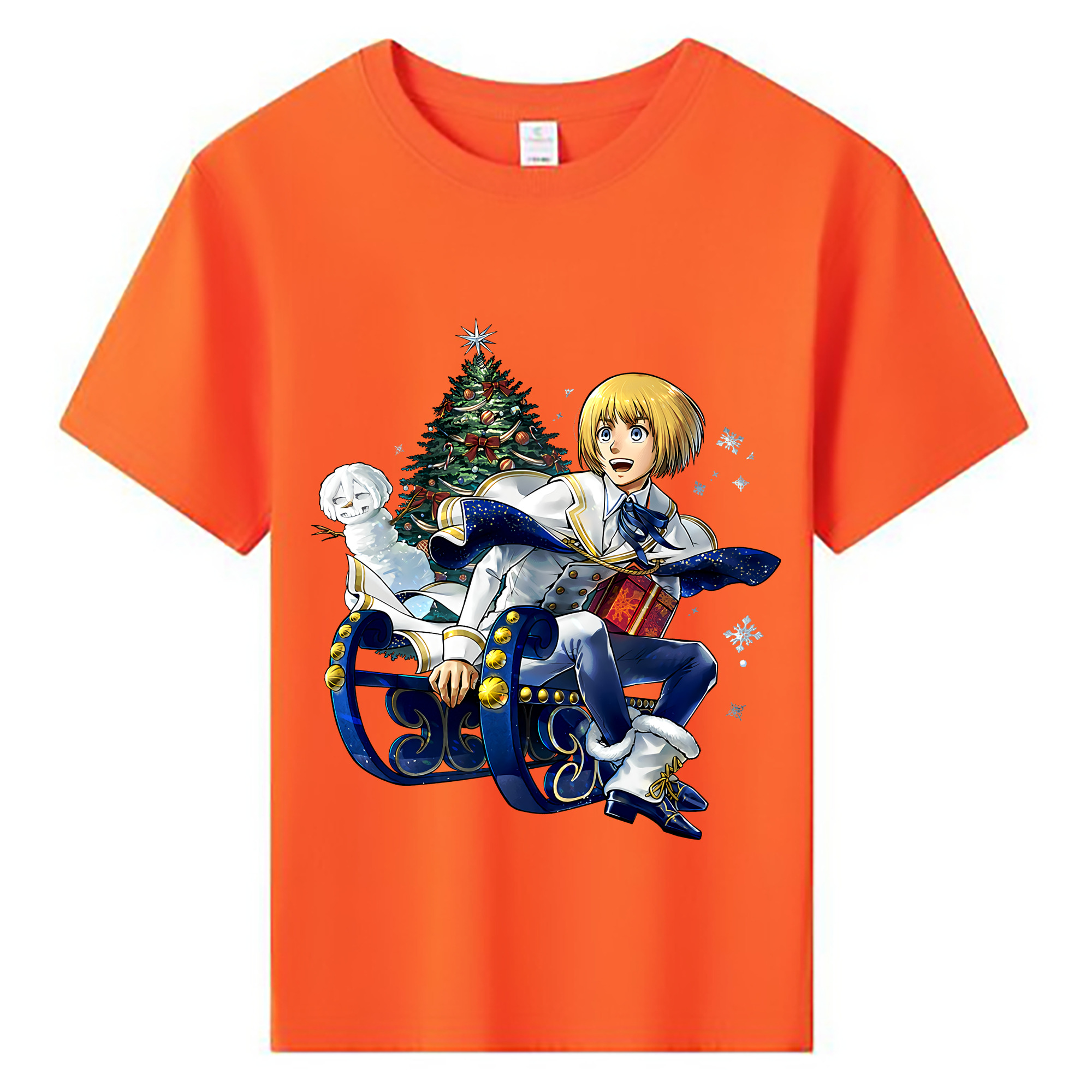 （画像用） 進撃の巨人 アルミン·アルレルト Attack on Titan Armin Arlert 綿100％キッズTシャツ（フロントプリント）