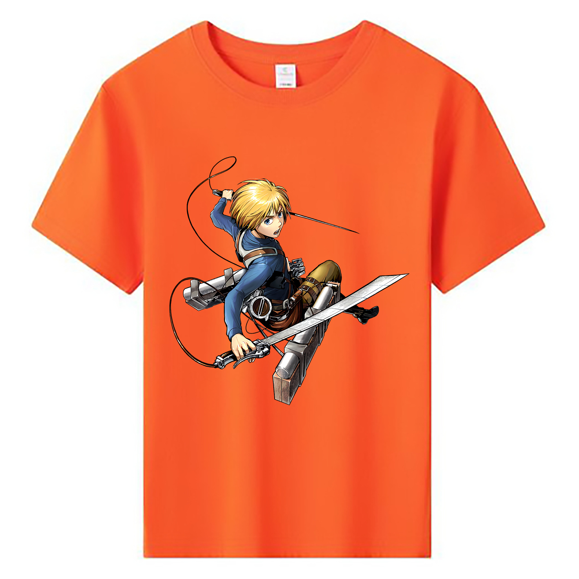 （画像用） 進撃の巨人 アルミン·アルレルト Attack on Titan Armin Arlert 綿100％キッズTシャツ（フロントプリント）
