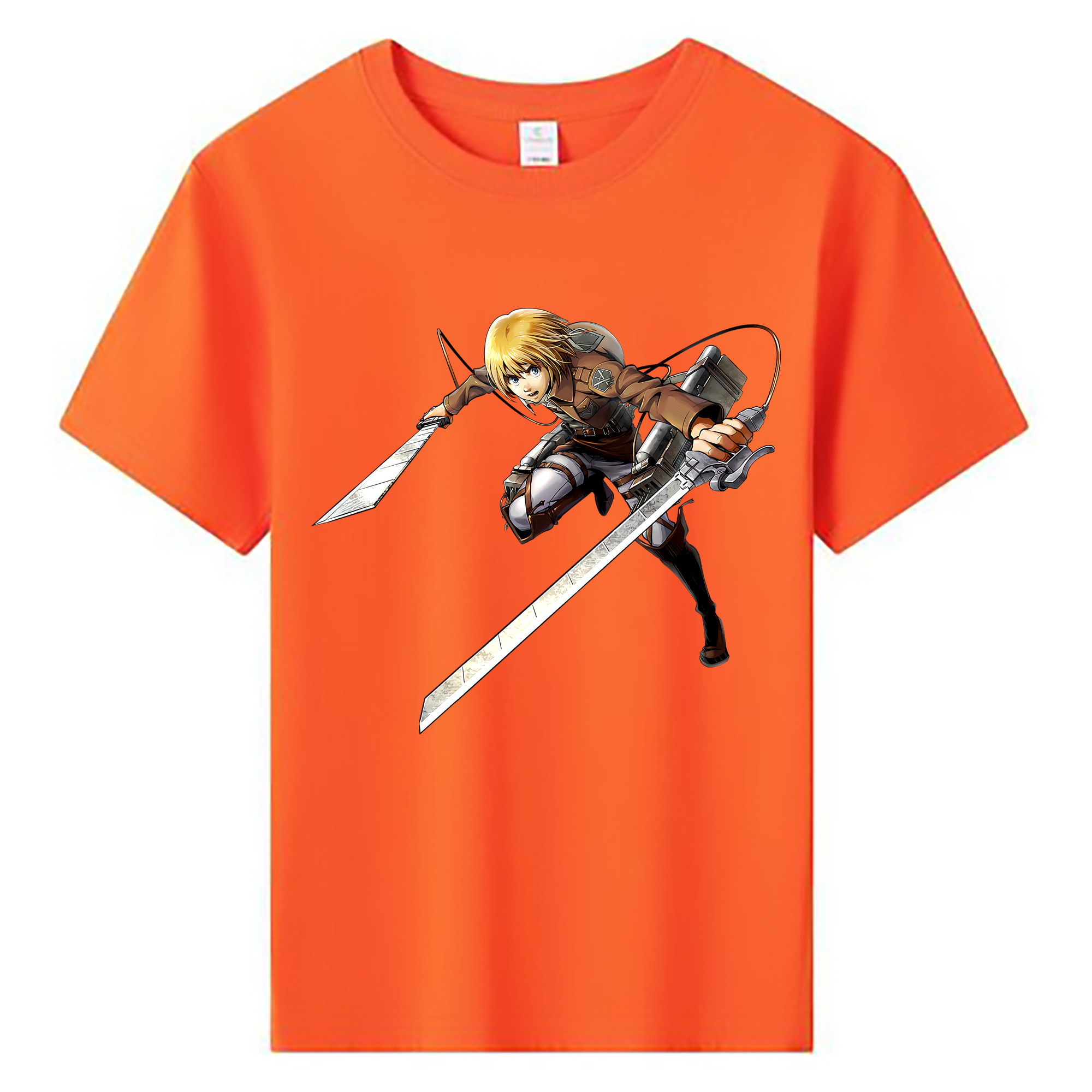 （画像用） 進撃の巨人 アルミン·アルレルト Attack on Titan Armin Arlert 綿100％キッズTシャツ（フロントプリント）