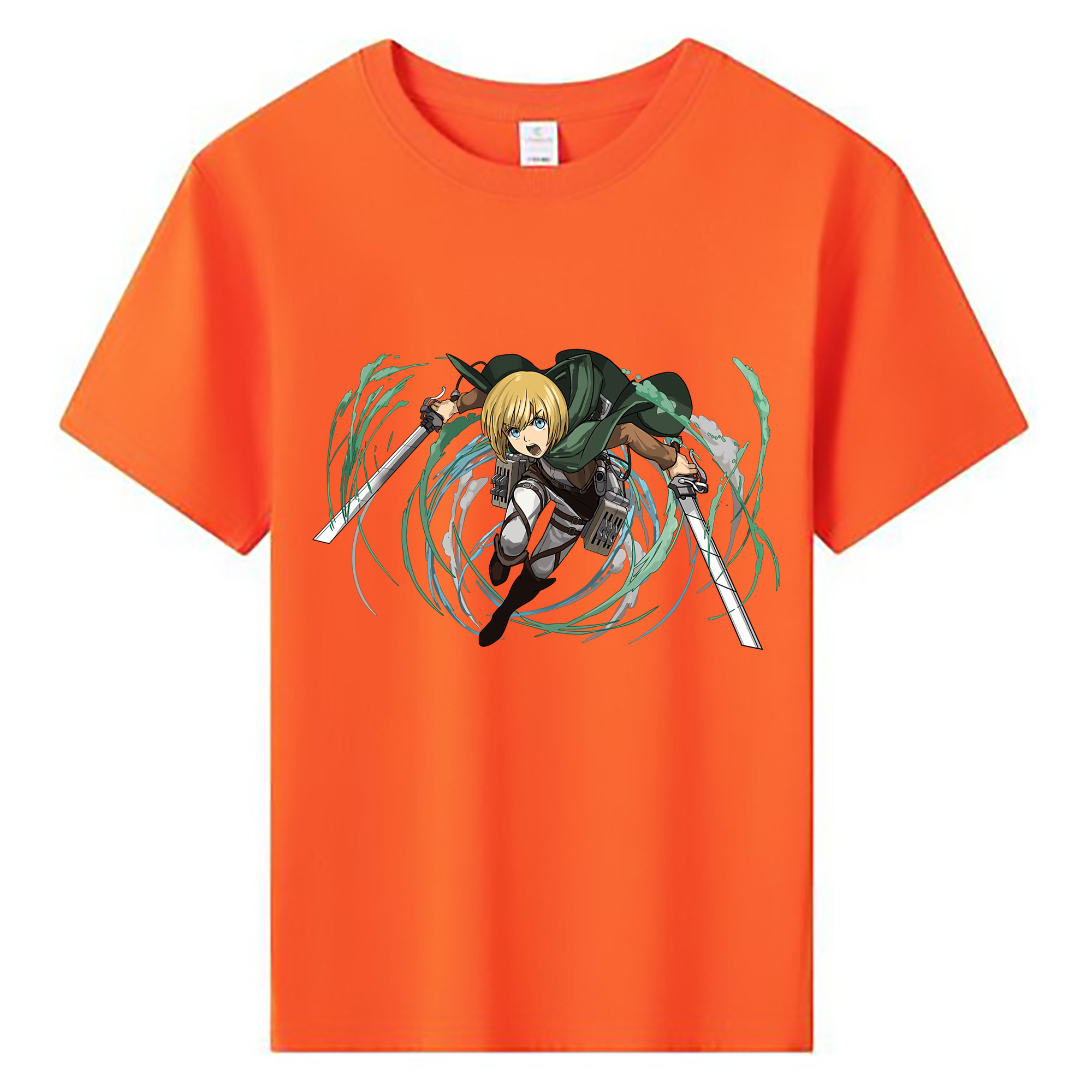 （画像用） 進撃の巨人 アルミン·アルレルト Attack on Titan Armin Arlert 綿100％キッズTシャツ（フロントプリント）