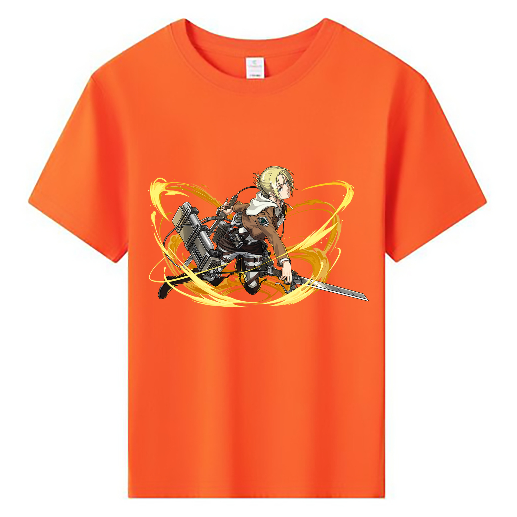 （画像用） 進撃の巨人 アニ・レオンハート Attack on Titan Annie Leonhart 綿100％キッズTシャツ（フロントプリント）