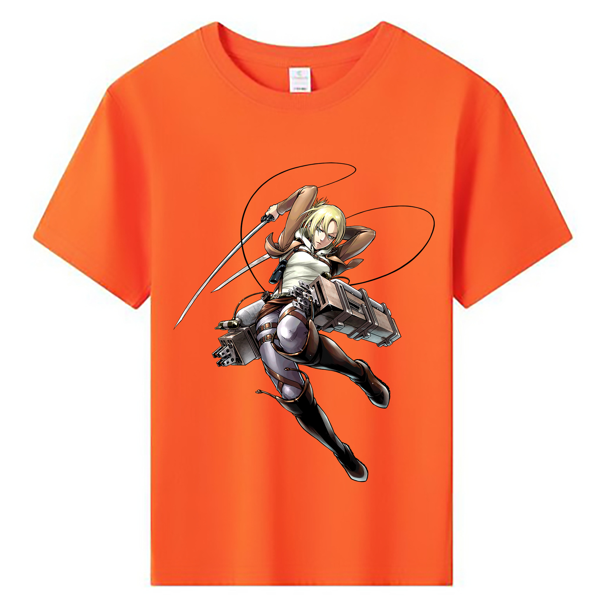 （画像用） 進撃の巨人 アニ・レオンハート Attack on Titan Annie Leonhart 綿100％キッズTシャツ（フロントプリント）