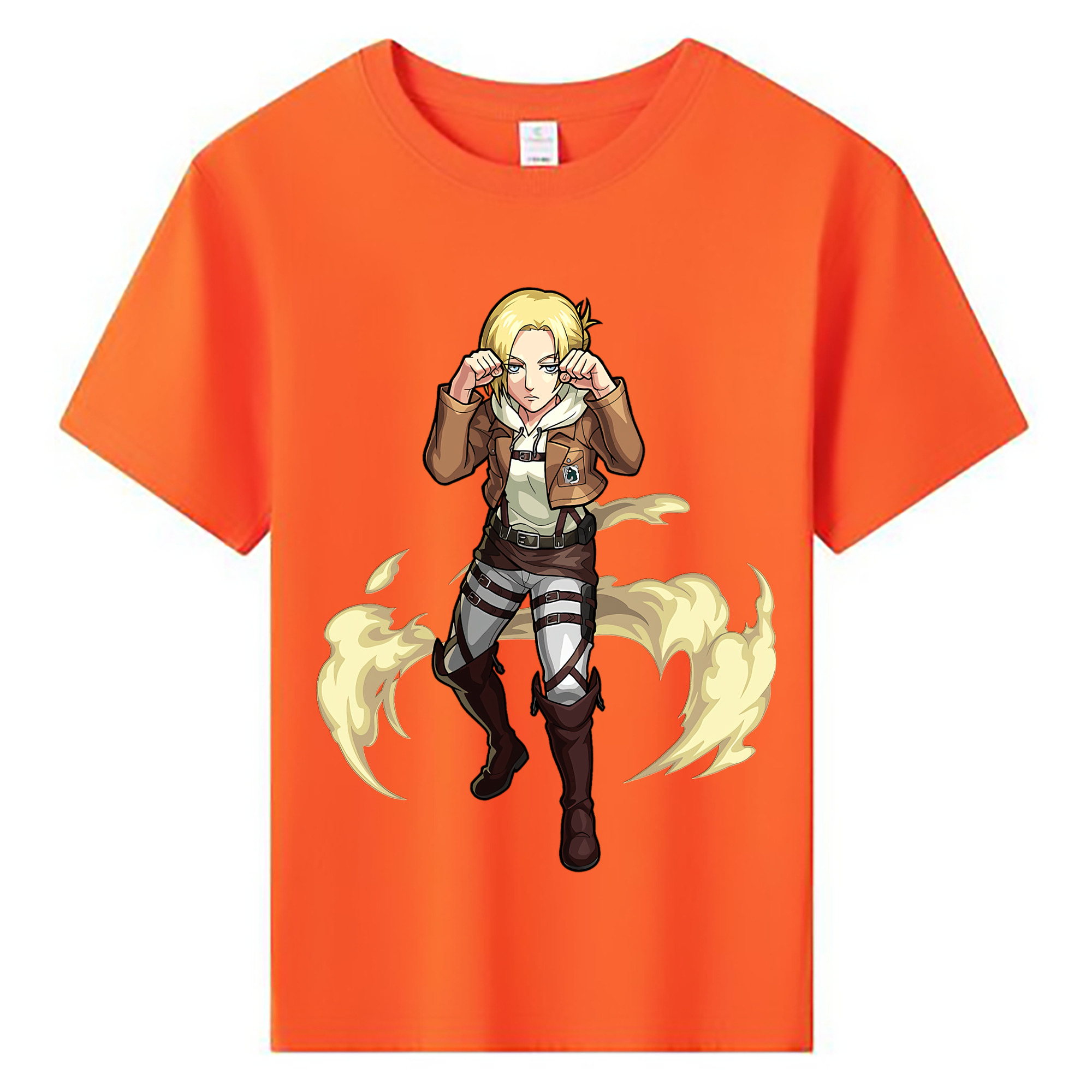 （画像用） 進撃の巨人 アニ・レオンハート Attack on Titan Annie Leonhart 綿100％キッズTシャツ（フロントプリント）