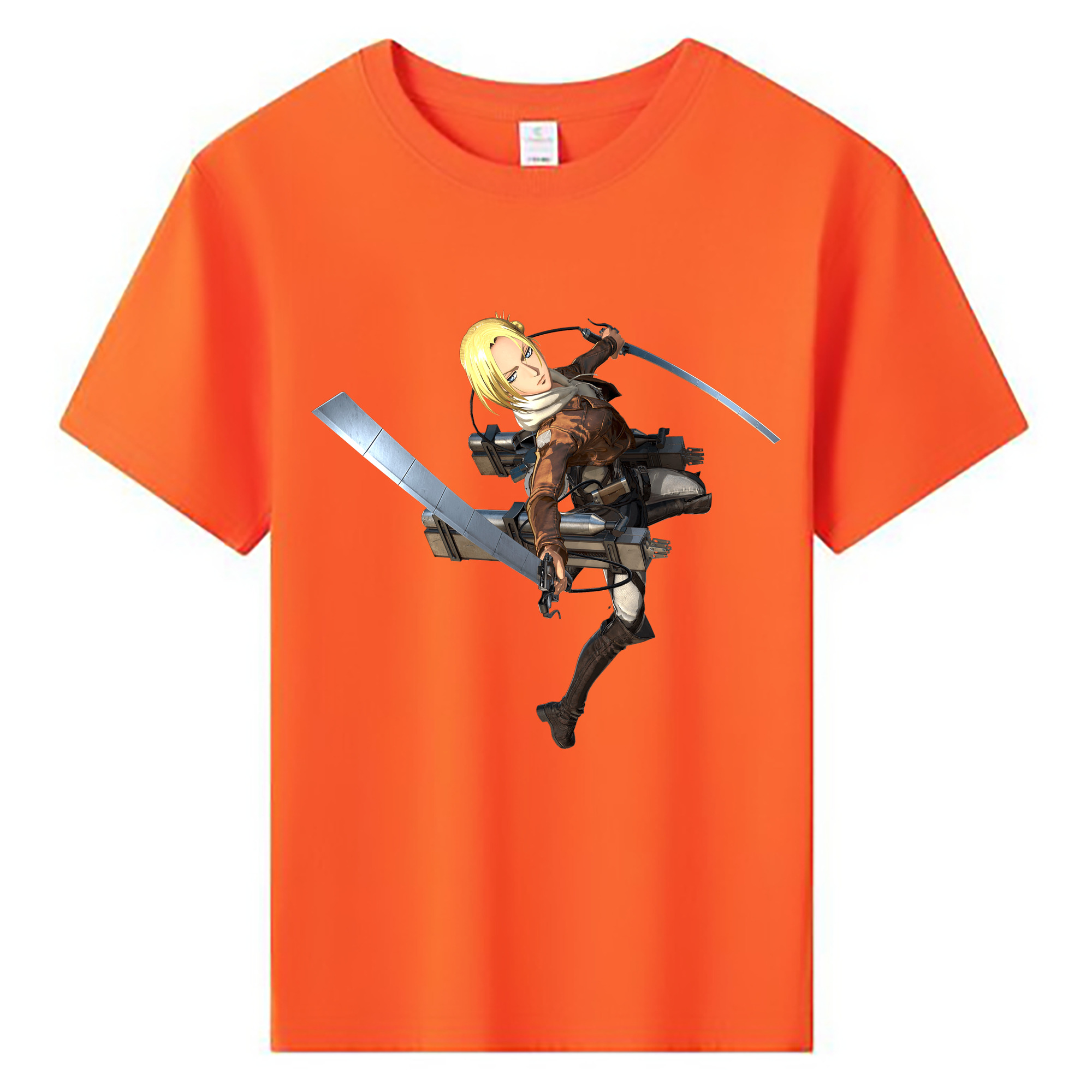 （画像用） 進撃の巨人 アニ・レオンハート Attack on Titan Annie Leonhart 綿100％キッズTシャツ（フロントプリント）