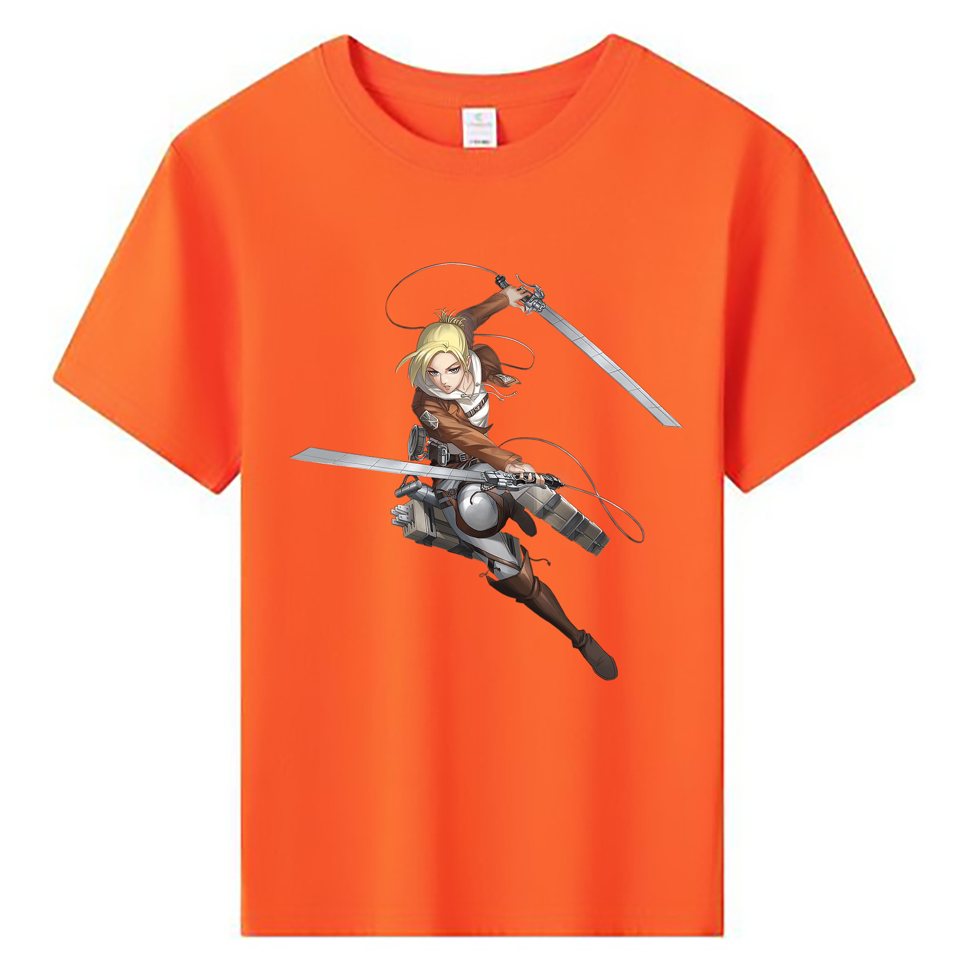 （画像用） 進撃の巨人 アニ・レオンハート Attack on Titan Annie Leonhart 綿100％キッズTシャツ（フロントプリント）