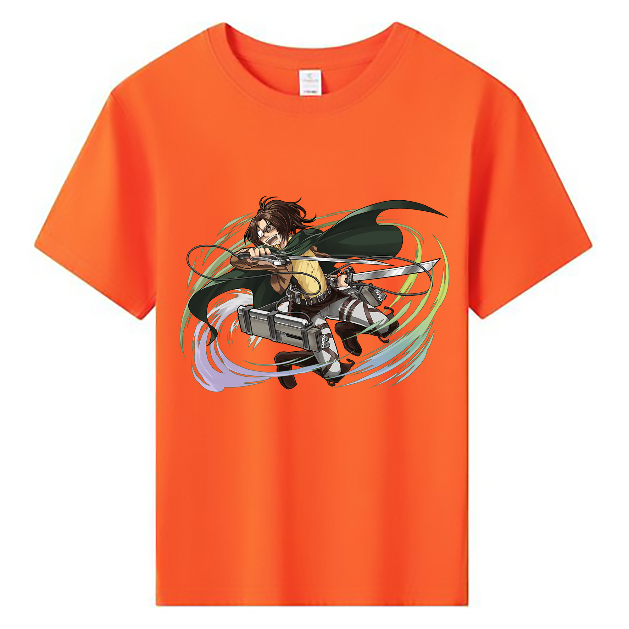 （画像用） 進撃の巨人 ハンジ·ゾエ Attack on Titan Hanji Zoe 綿100％キッズTシャツ（フロントプリント）