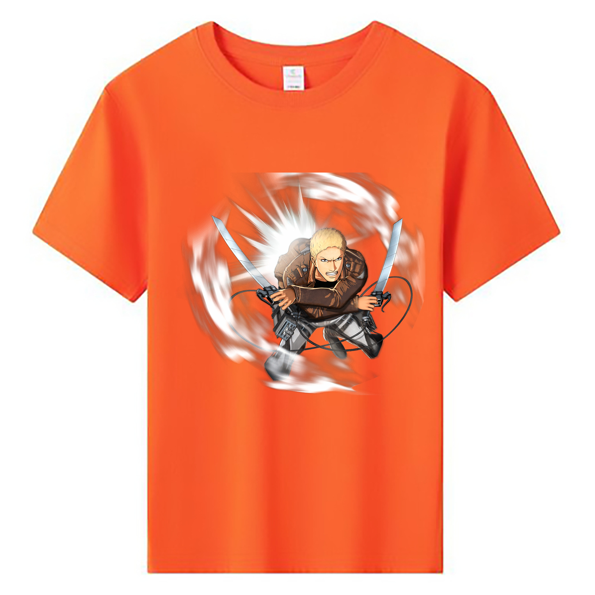 （画像用） 進撃の巨人 ライナー・ブラウン Attack on Titan Reiner Braun 綿100％キッズTシャツ（フロントプリント）