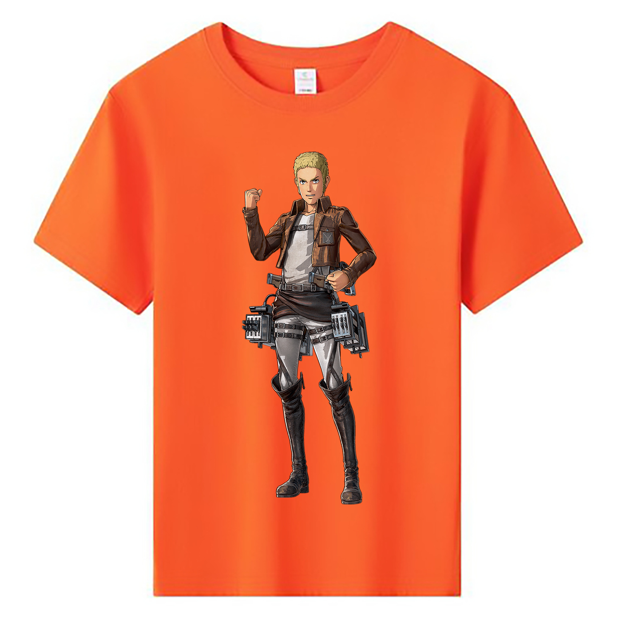 （画像用） 進撃の巨人 ライナー・ブラウン Attack on Titan Reiner Braun 綿100％キッズTシャツ（フロントプリント）
