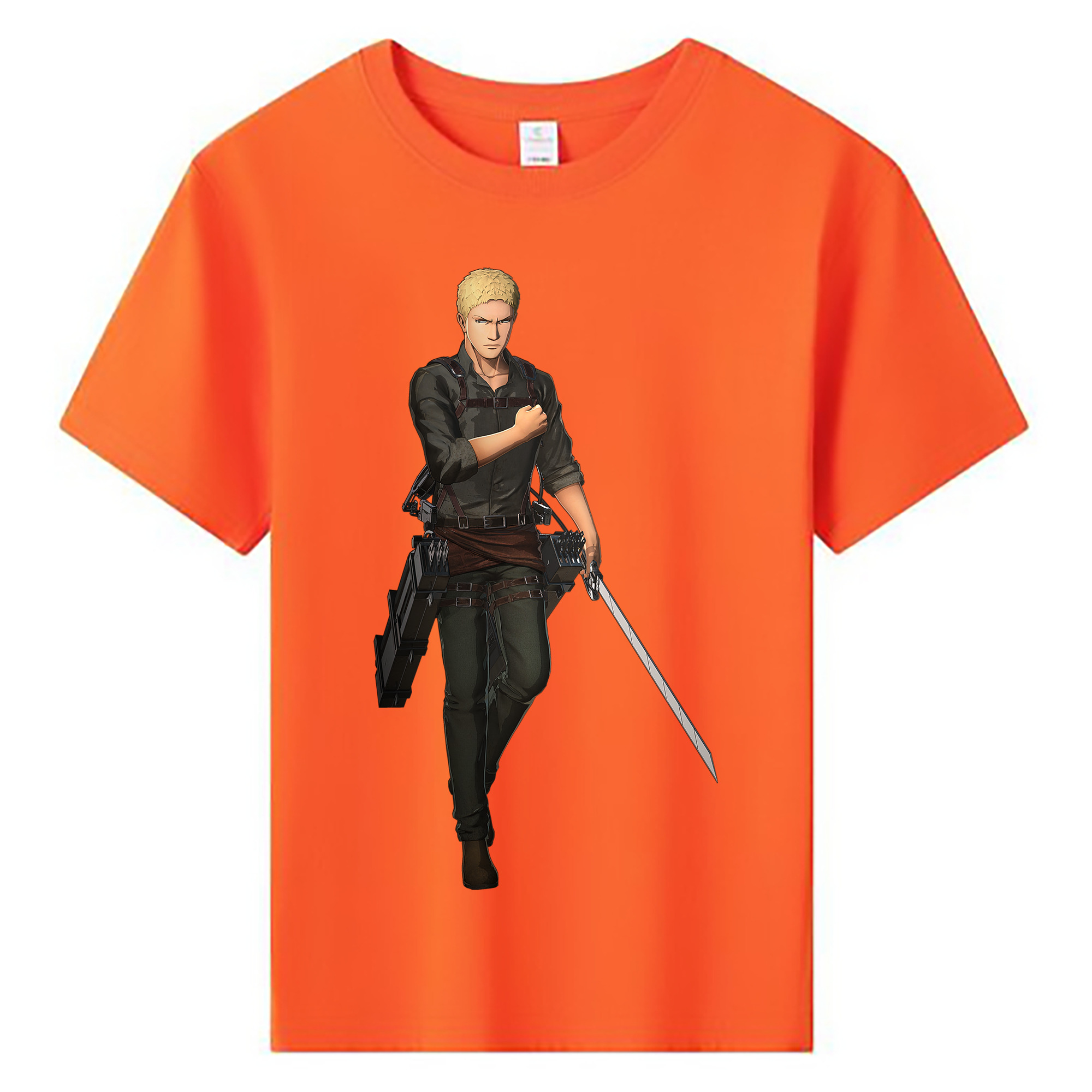 （画像用） 進撃の巨人 ライナー・ブラウン Attack on Titan Reiner Braun 綿100％キッズTシャツ（フロントプリント）