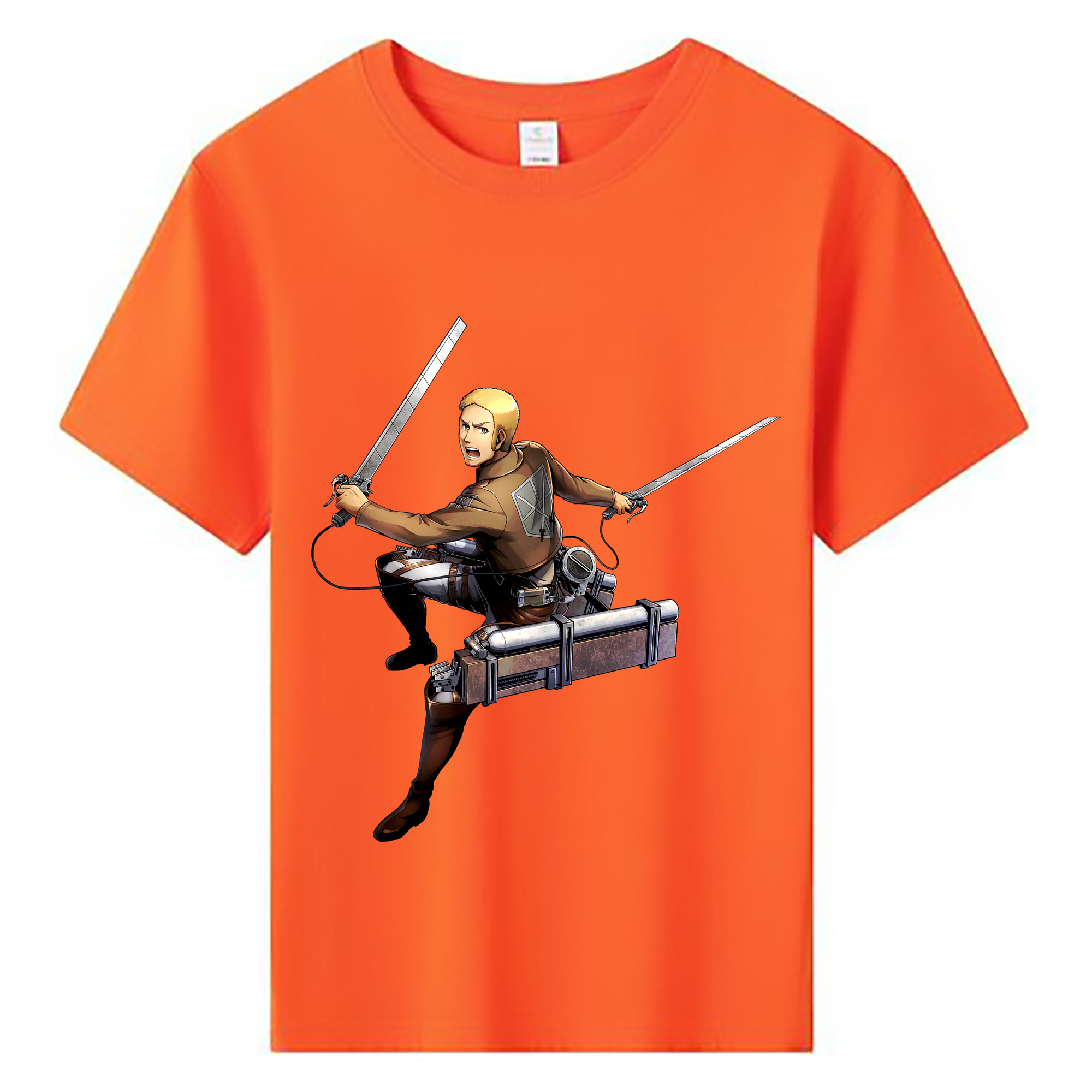 （画像用） 進撃の巨人 ライナー・ブラウン Attack on Titan Reiner Braun 綿100％キッズTシャツ（フロントプリント）