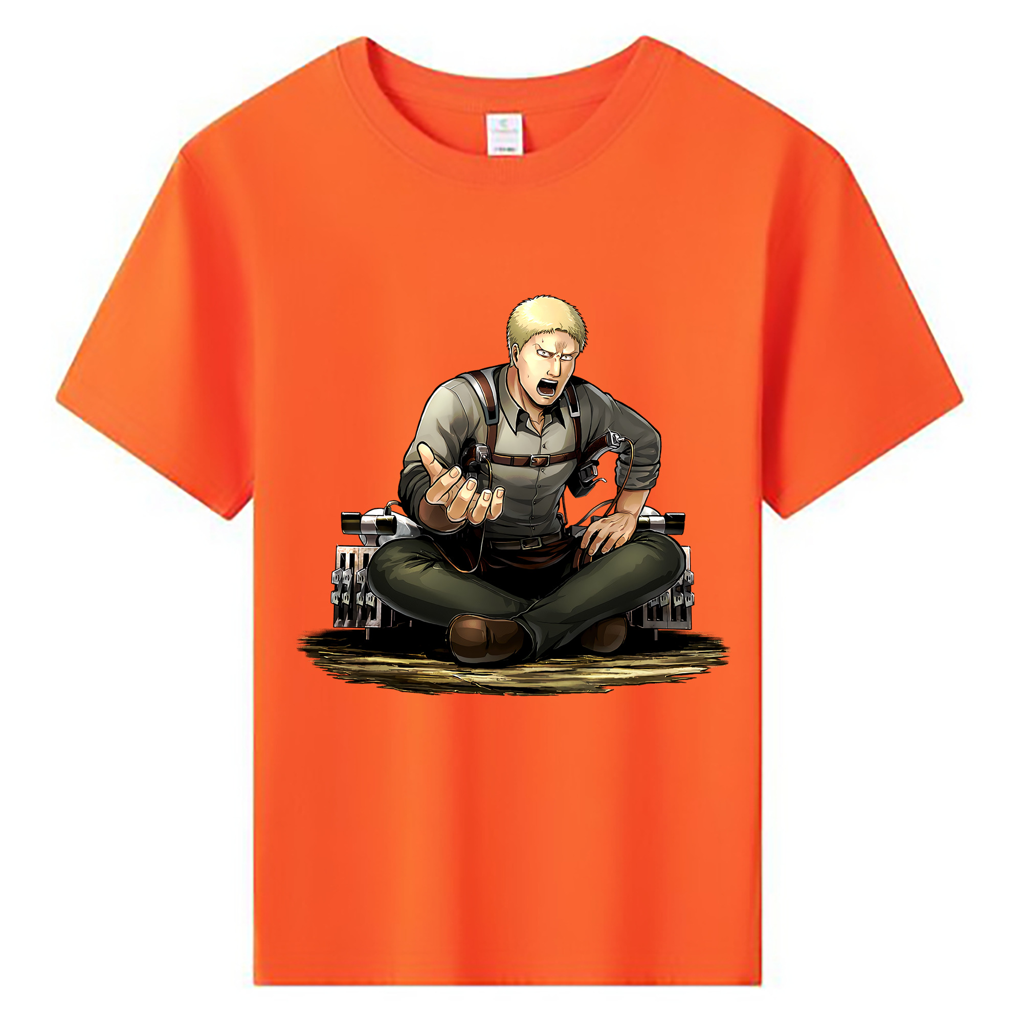 （画像用） 進撃の巨人 ライナー・ブラウン Attack on Titan Reiner Braun 綿100％キッズTシャツ（フロントプリント）