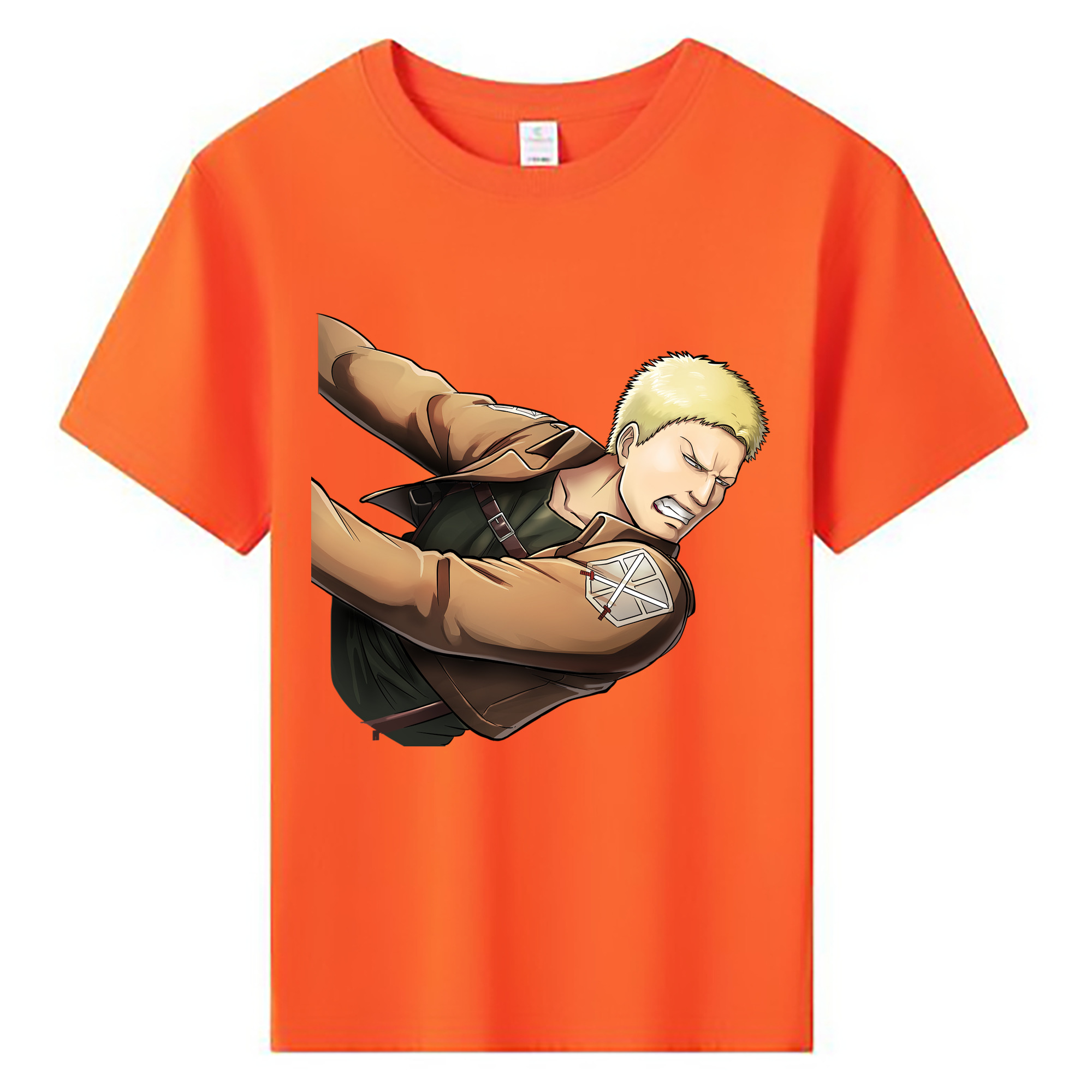（画像用） 進撃の巨人 ライナー・ブラウン Attack on Titan Reiner Braun 綿100％キッズTシャツ（フロントプリント）