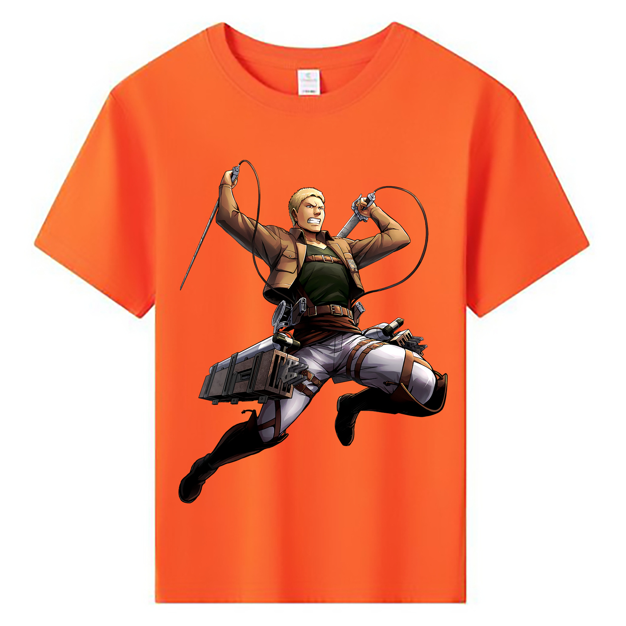 （画像用） 進撃の巨人 ライナー・ブラウン Attack on Titan Reiner Braun 綿100％キッズTシャツ（フロントプリント）
