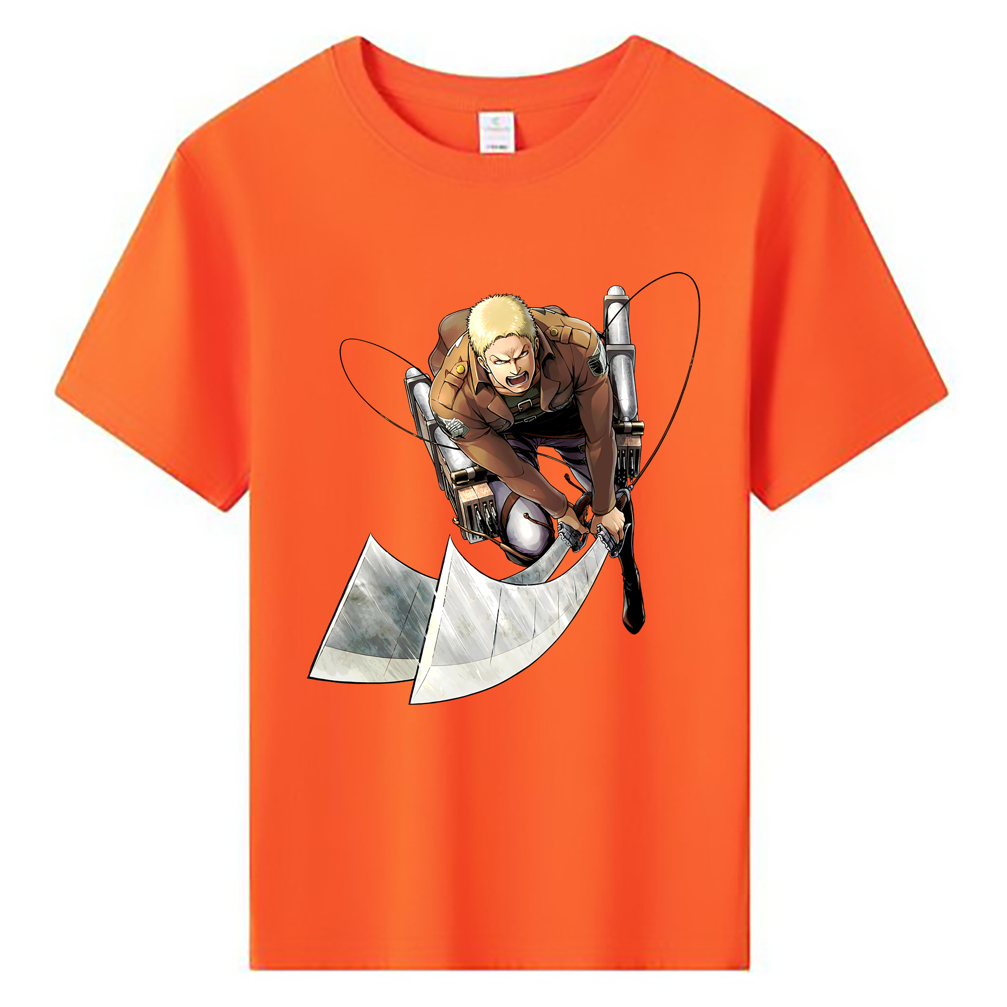 （画像用） 進撃の巨人 ライナー・ブラウン Attack on Titan Reiner Braun 綿100％キッズTシャツ（フロントプリント）
