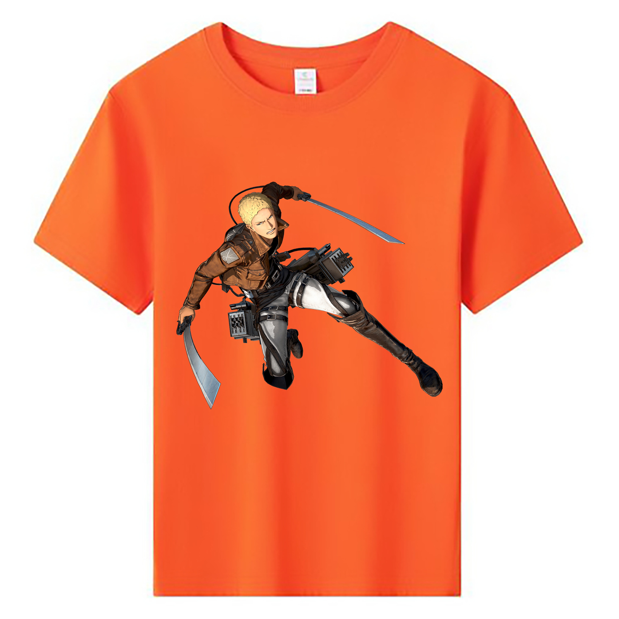 （画像用） 進撃の巨人 ライナー・ブラウン Attack on Titan Reiner Braun 綿100％キッズTシャツ（フロントプリント）
