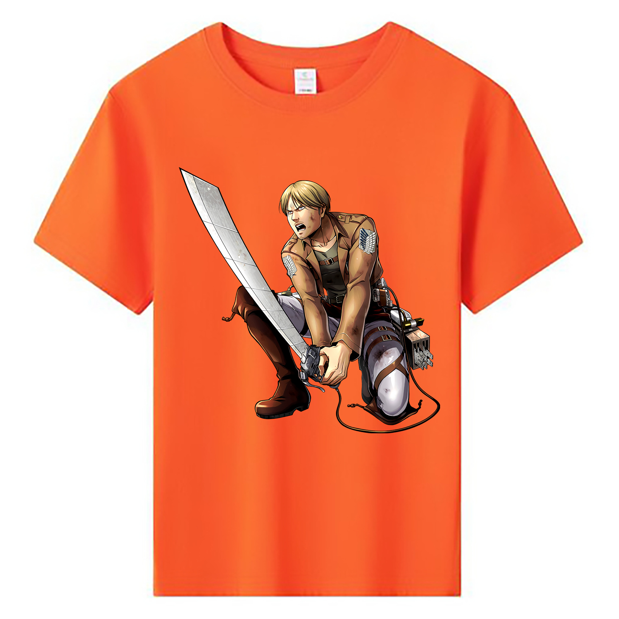 （画像用） 進撃の巨人 ミケ·ザカリアス Attack on Titan Mike Zakarius 綿100％キッズTシャツ（フロントプリント）