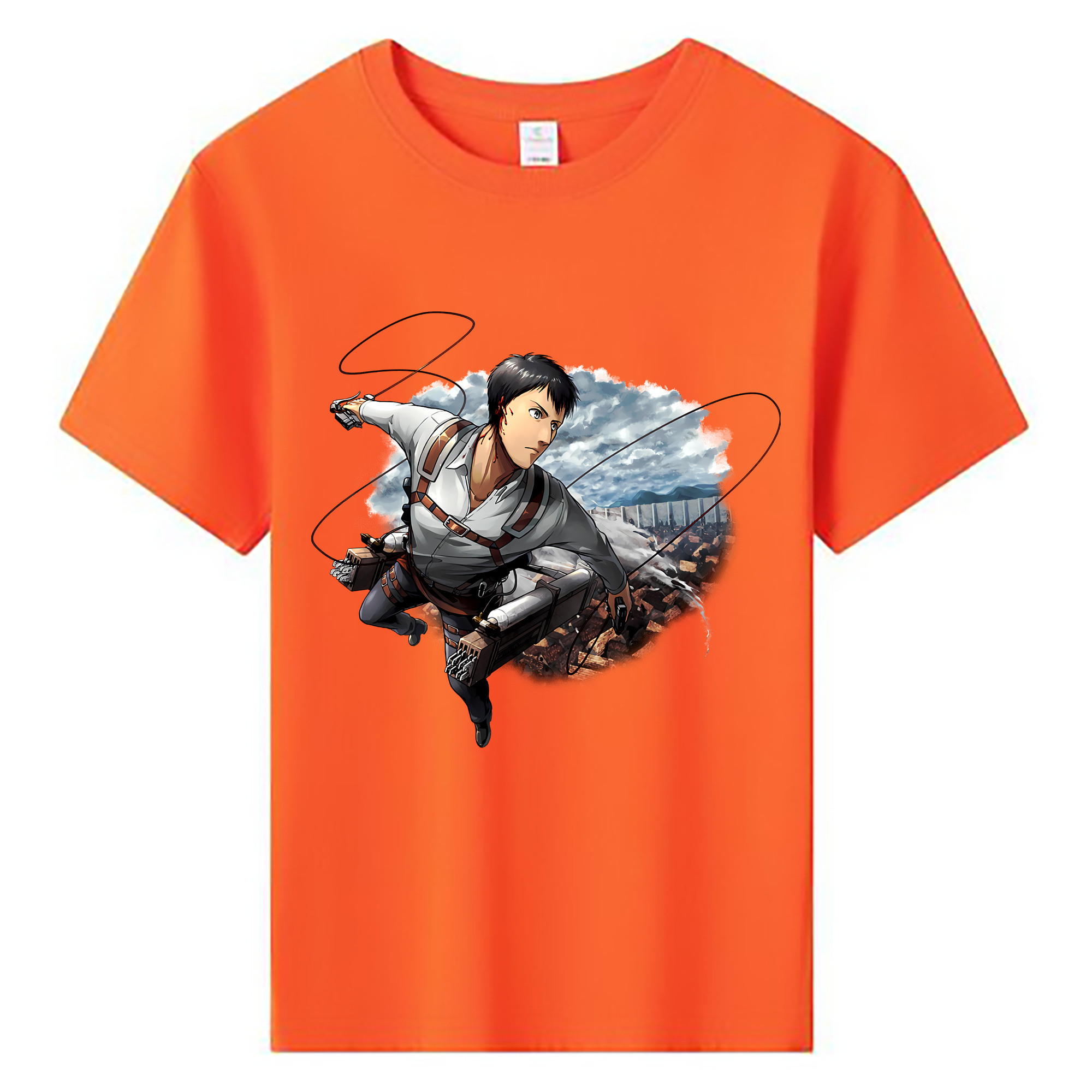 （画像用） 進撃の巨人 ベルトルト・フーバー Attack on Titan Bertholdt Hoover 綿100％キッズTシャツ（フロントプリント）