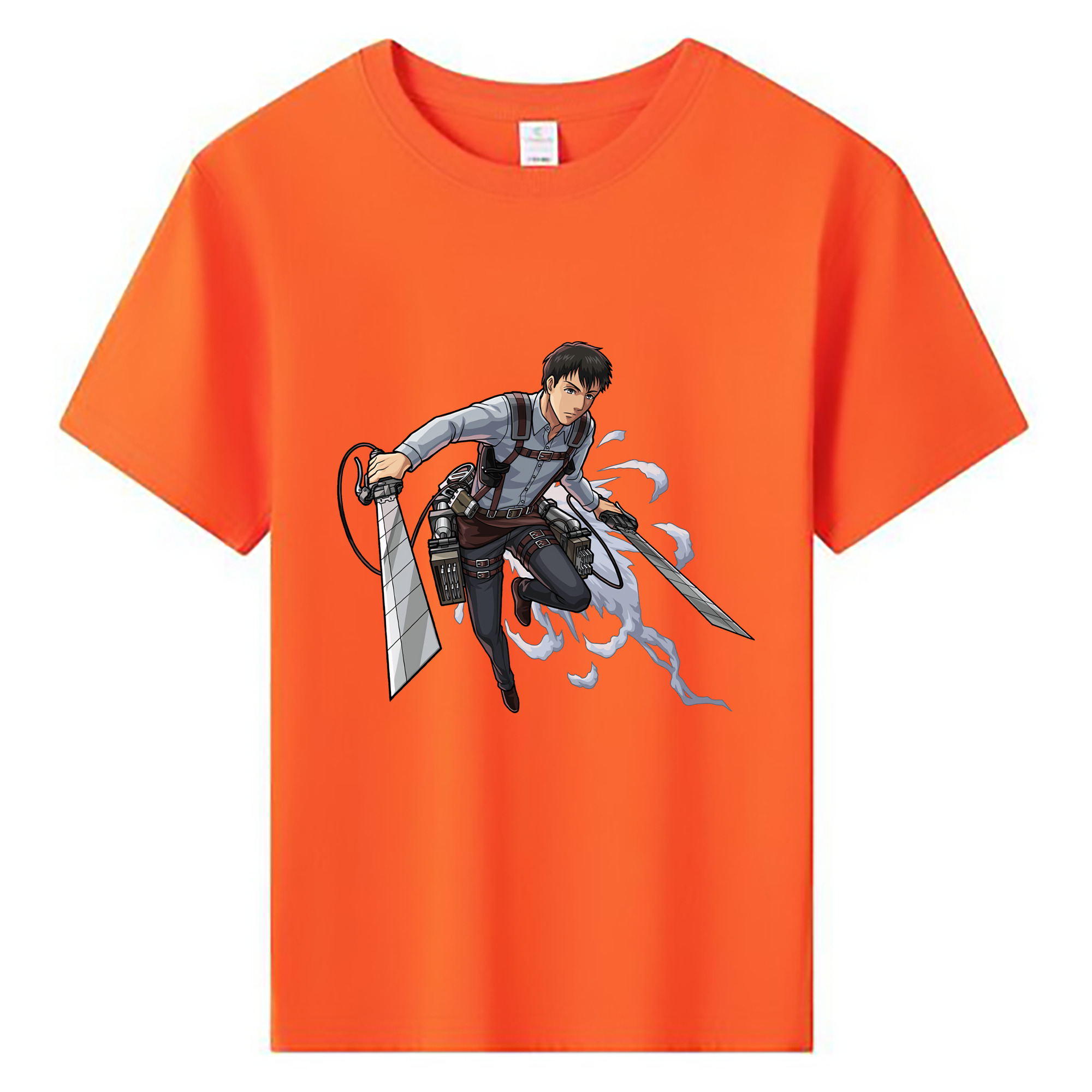 （画像用） 進撃の巨人 ベルトルト・フーバー Attack on Titan Bertholdt Hoover 綿100％キッズTシャツ（フロントプリント）