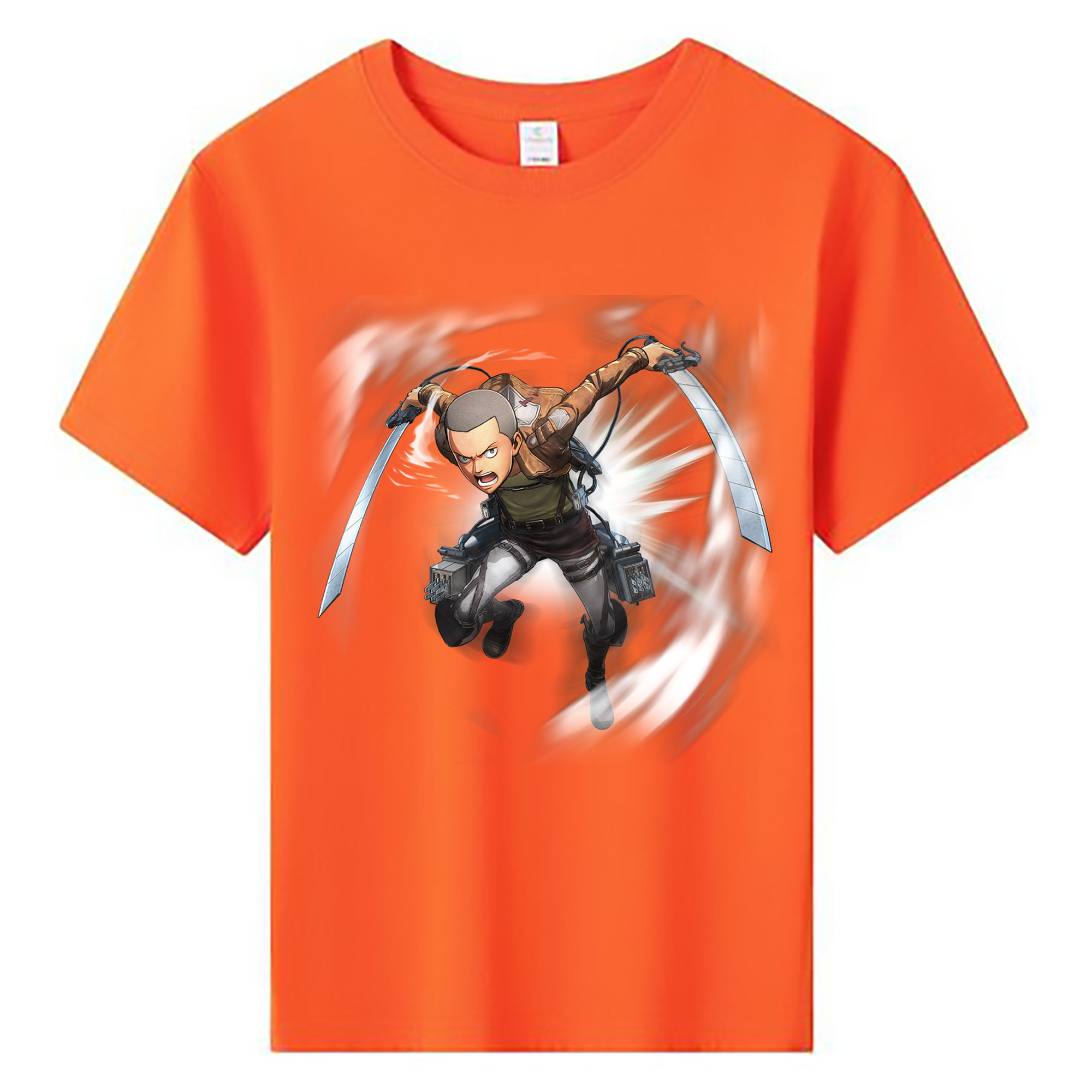 （画像用） 進撃の巨人 コニー·スプリンガー Attack on Titan Connie Springer 綿100％キッズTシャツ（フロントプリント）