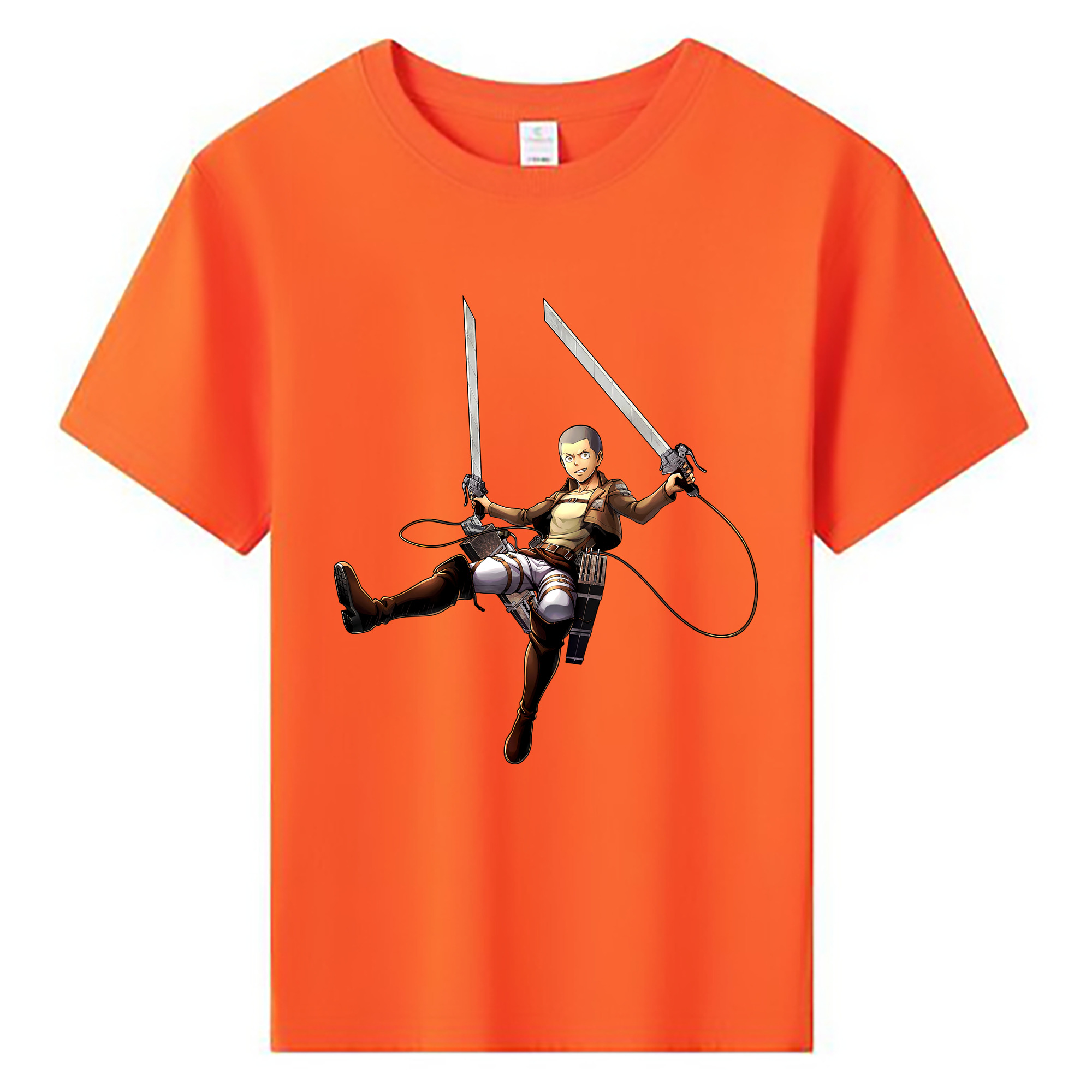 （画像用） 進撃の巨人 コニー·スプリンガー Attack on Titan Connie Springer 綿100％キッズTシャツ（フロントプリント）