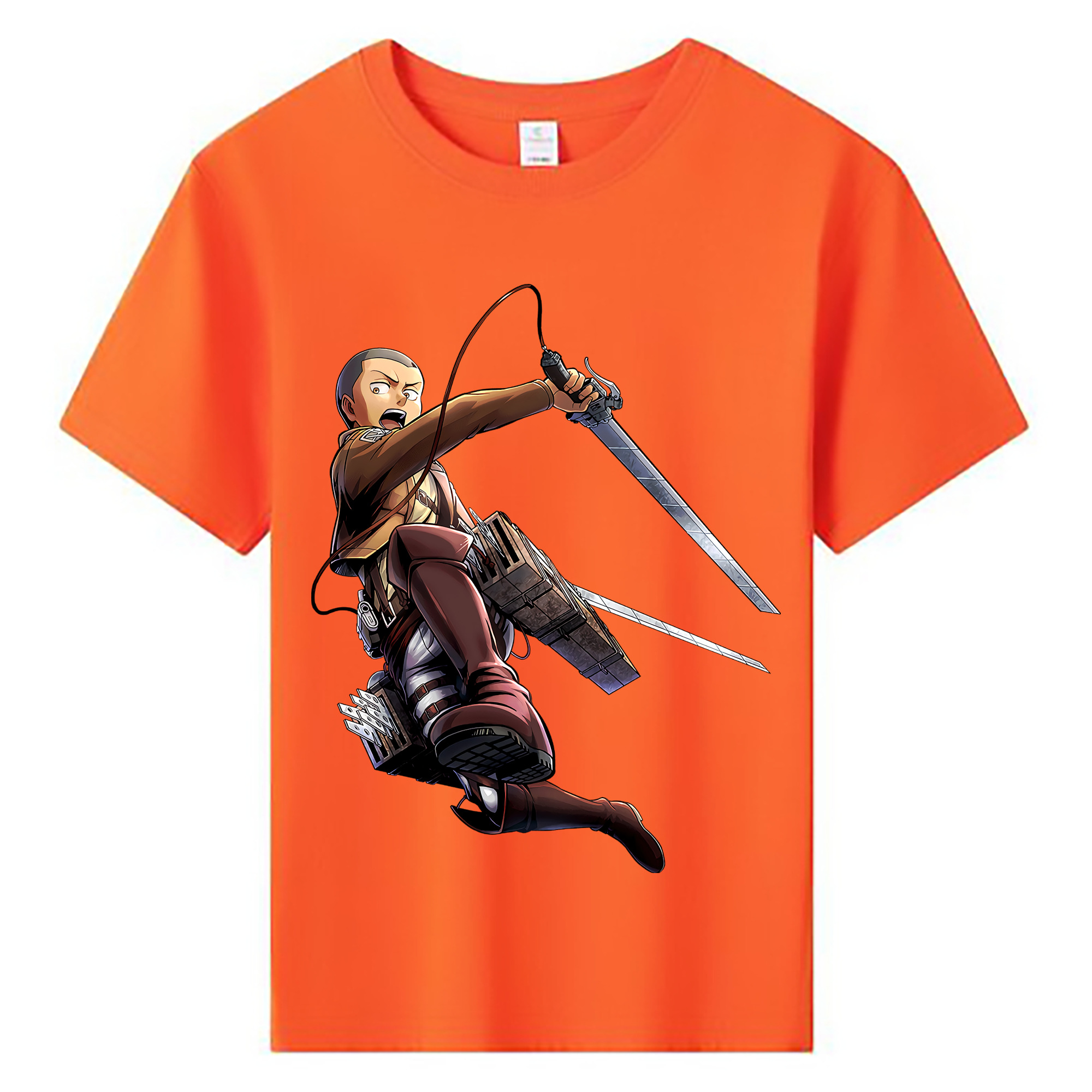（画像用） 進撃の巨人 コニー·スプリンガー Attack on Titan Connie Springer 綿100％キッズTシャツ（フロントプリント）