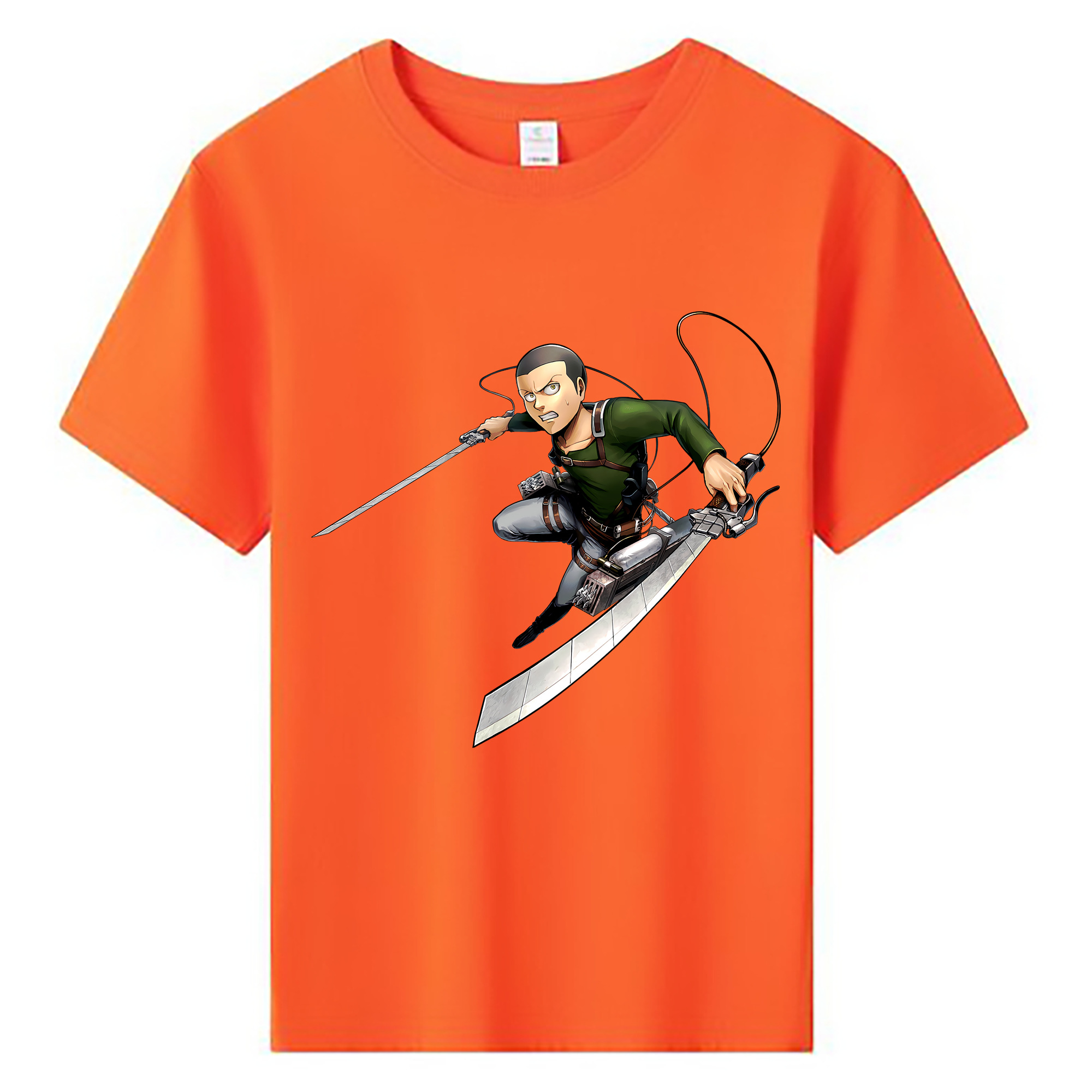 （画像用） 進撃の巨人 コニー·スプリンガー Attack on Titan Connie Springer 綿100％キッズTシャツ（フロントプリント）
