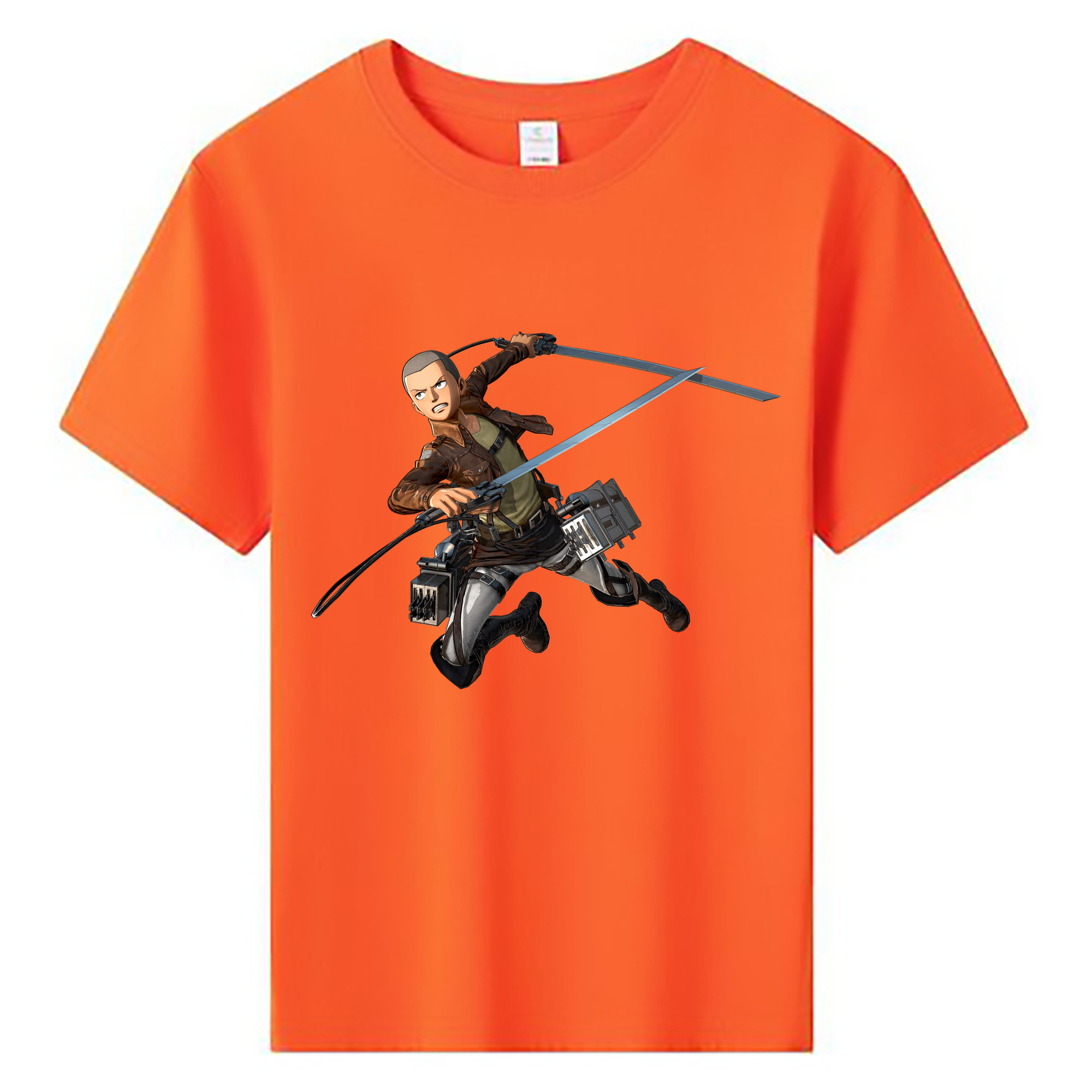 （画像用） 進撃の巨人 コニー·スプリンガー Attack on Titan Connie Springer 綿100％キッズTシャツ（フロントプリント）