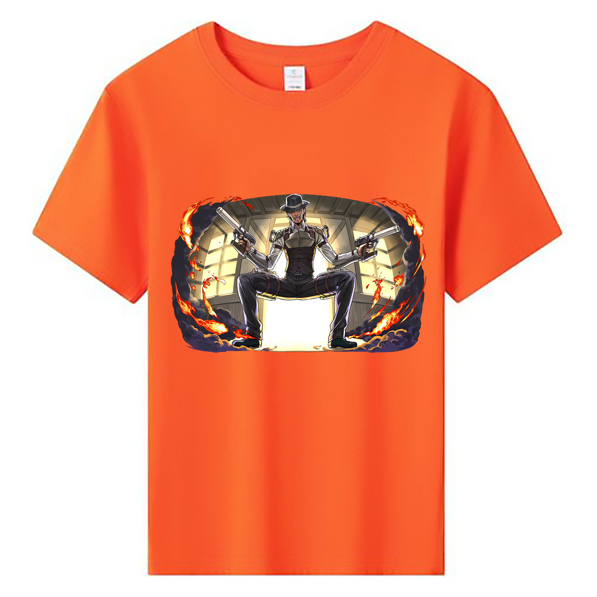 （画像用） 進撃の巨人 ケニー·アッカーマン Attack on Titan Kenny Ackerman 綿100％キッズTシャツ（フロントプリント）