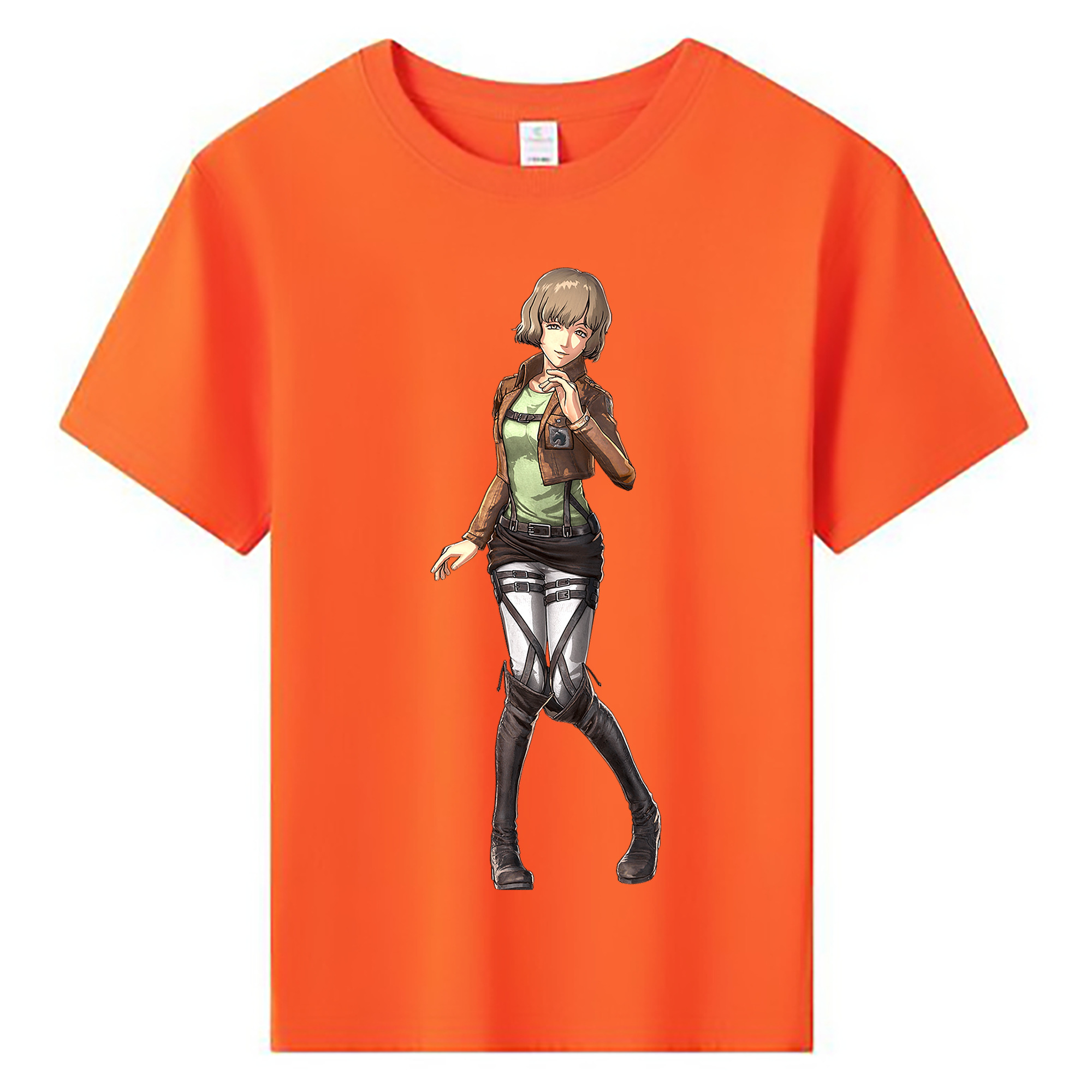 （画像用） 進撃の巨人 ヒツチ Attack on Titan Hitch 綿100％キッズTシャツ（フロントプリント）