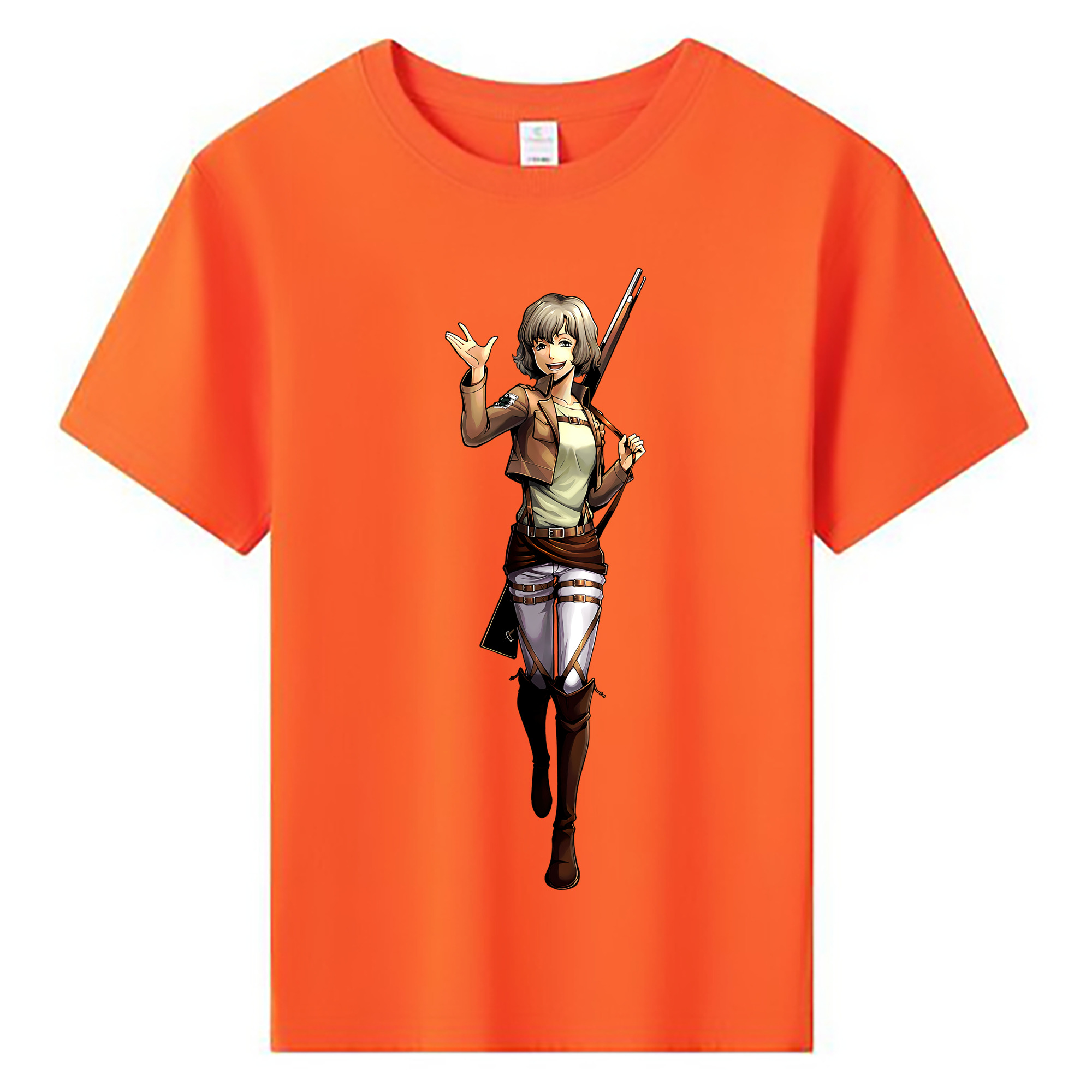 （画像用） 進撃の巨人 ヒツチ Attack on Titan Hitch 綿100％キッズTシャツ（フロントプリント）