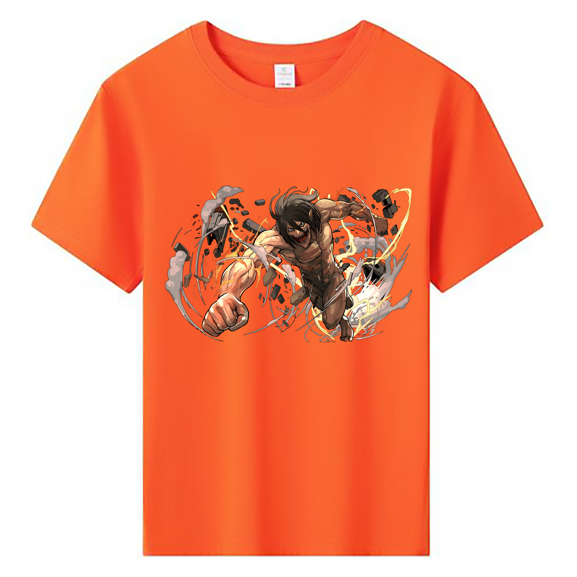（画像用） 進撃の巨人 Attack on Titan 綿100％キッズTシャツ（フロントプリント）