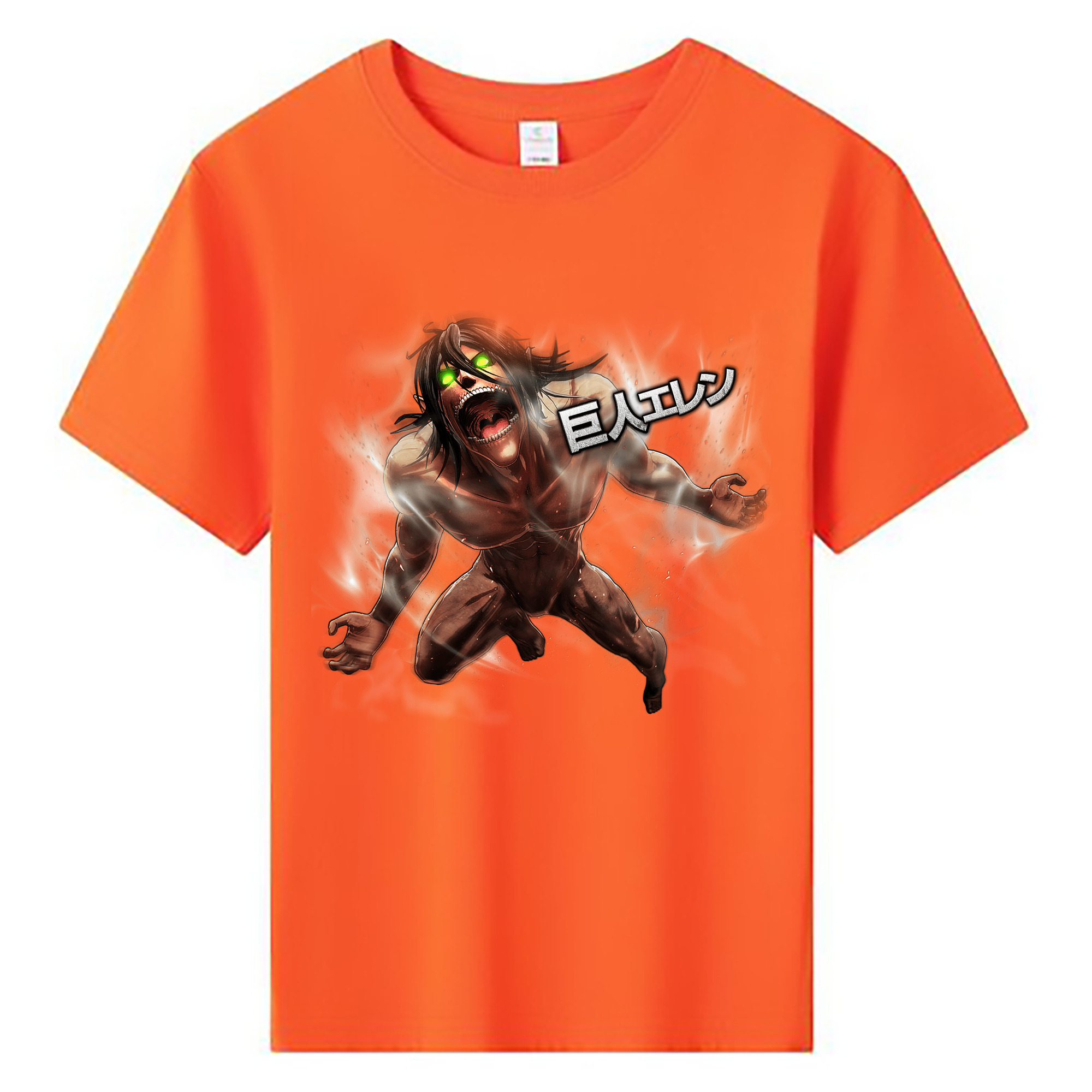 （画像用） 進撃の巨人 Attack on Titan 綿100％キッズTシャツ（フロントプリント）