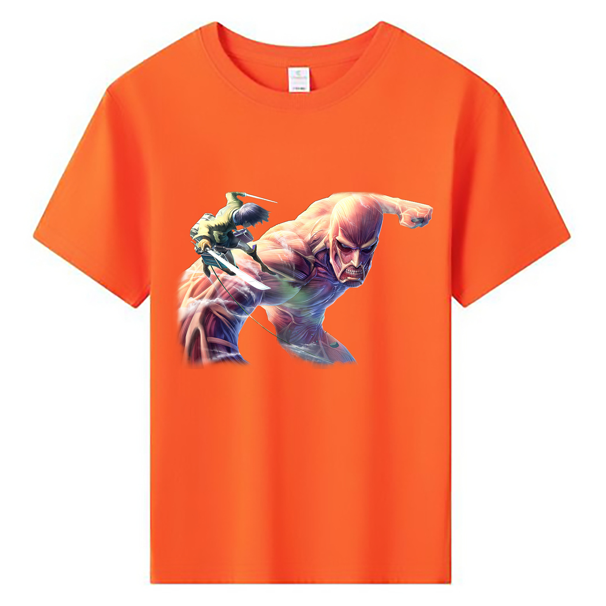 （画像用） 進撃の巨人 Attack on Titan 綿100％キッズTシャツ（フロントプリント）