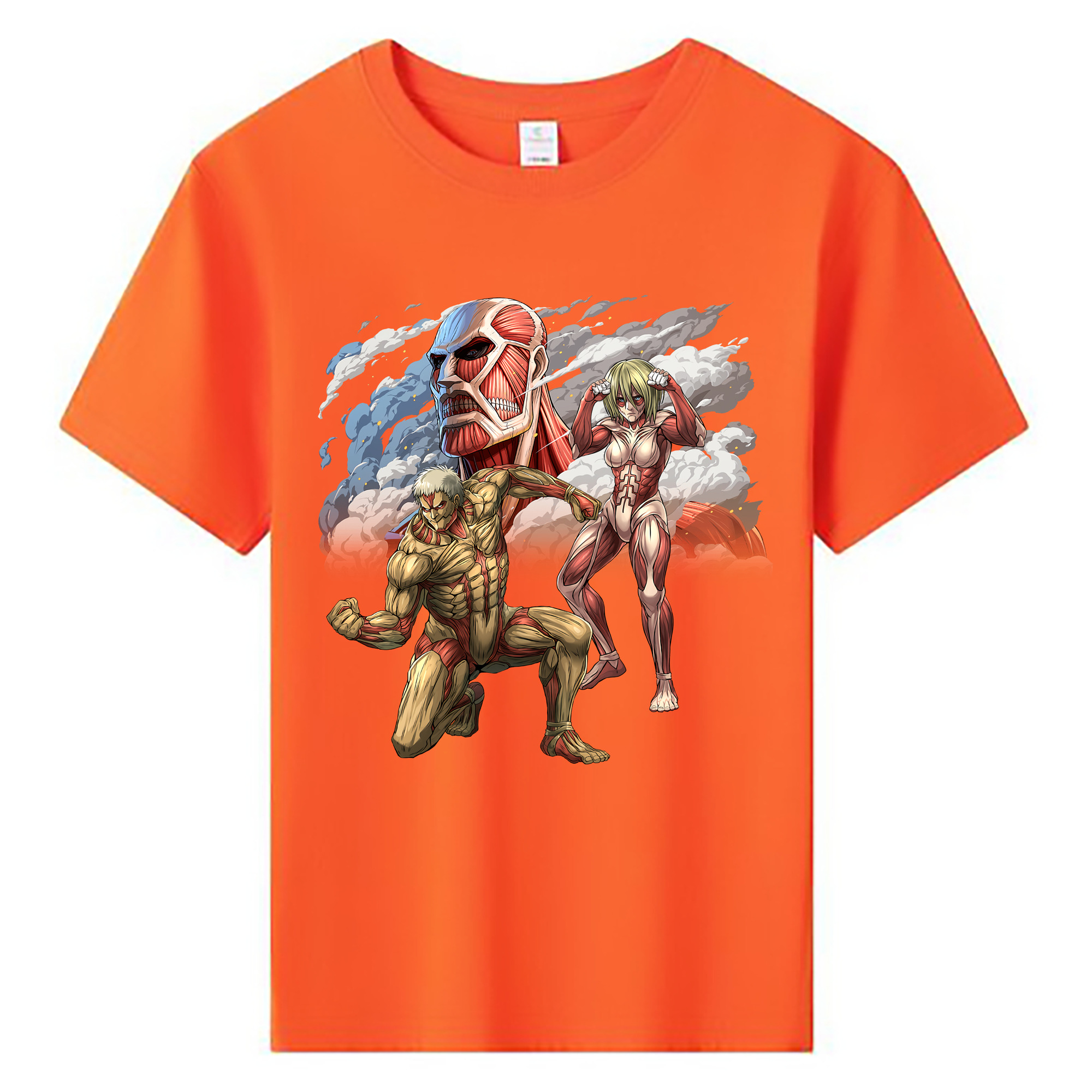（画像用） 進撃の巨人 Attack on Titan 綿100％キッズTシャツ（フロントプリント）