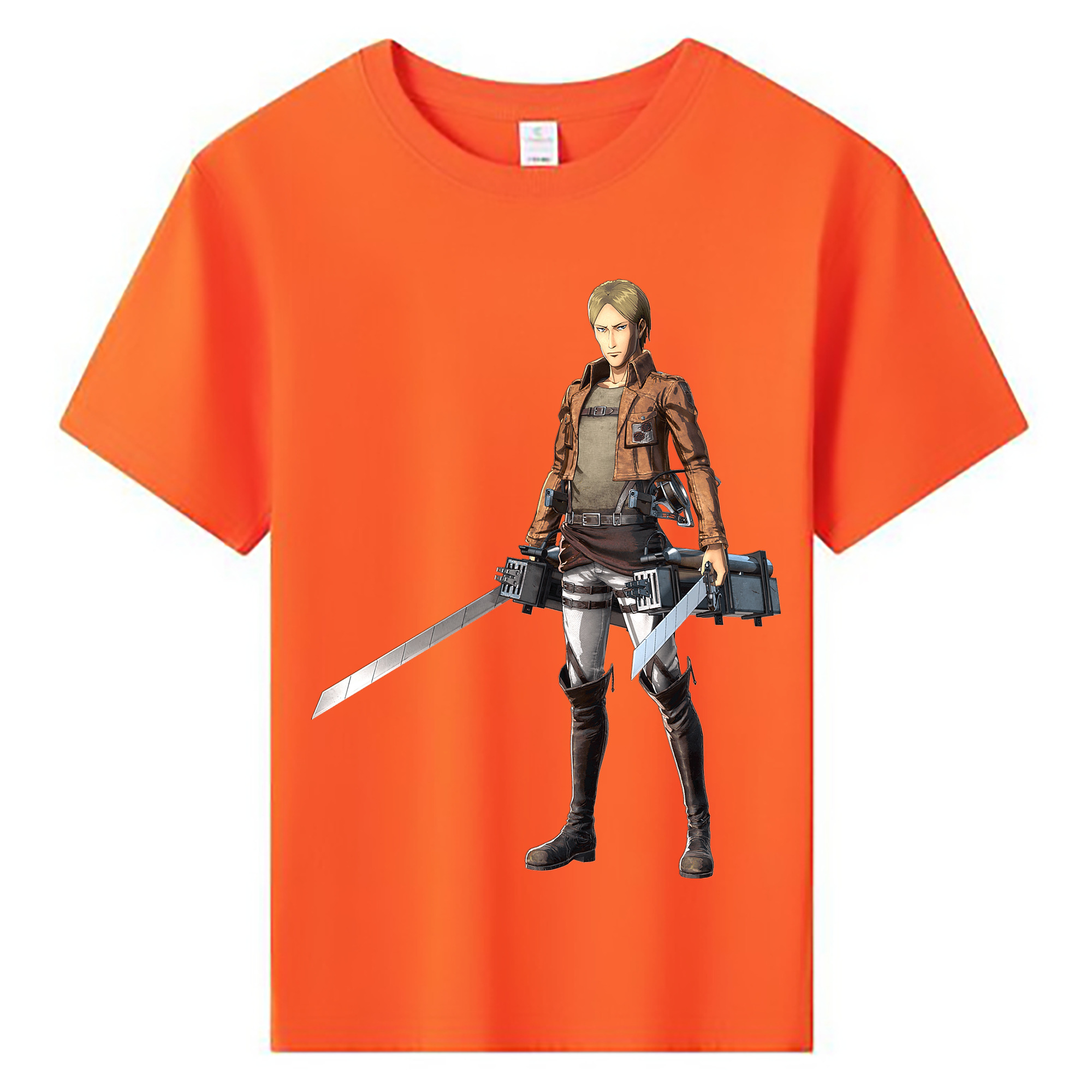 （画像用） 進撃の巨人 Attack on Titan 綿100％キッズTシャツ（フロントプリント）