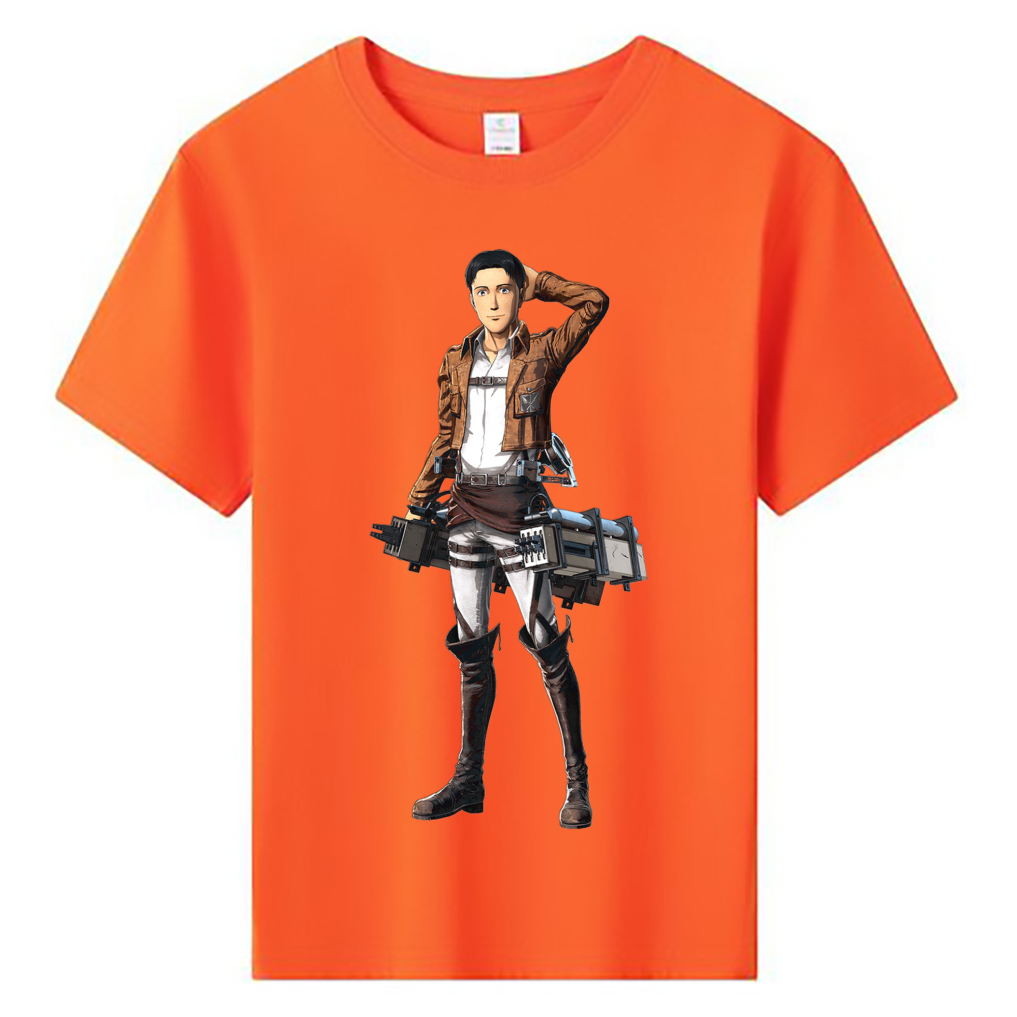 （画像用） 進撃の巨人 Attack on Titan 綿100％キッズTシャツ（フロントプリント）
