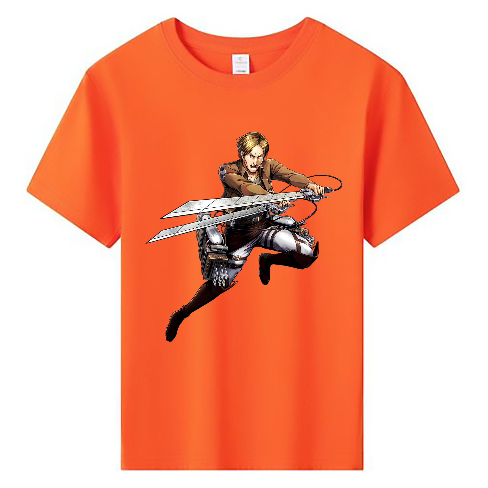 （画像用） 進撃の巨人 Attack on Titan 綿100％キッズTシャツ（フロントプリント）