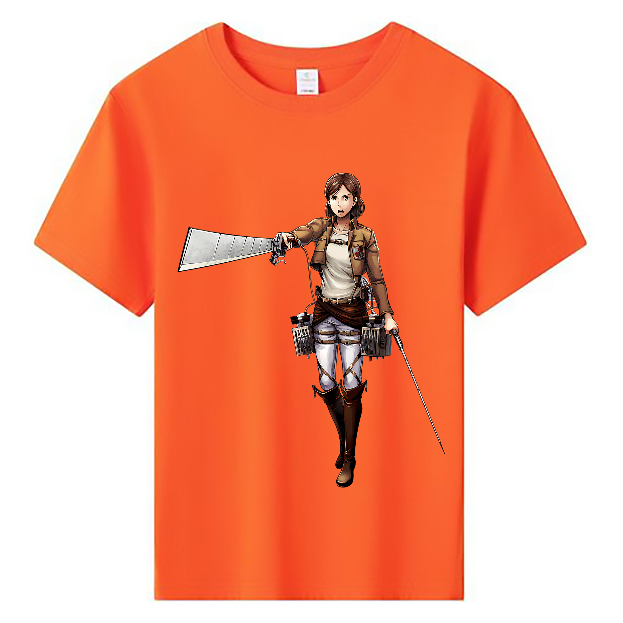 （画像用） 進撃の巨人 Attack on Titan 綿100％キッズTシャツ（フロントプリント）