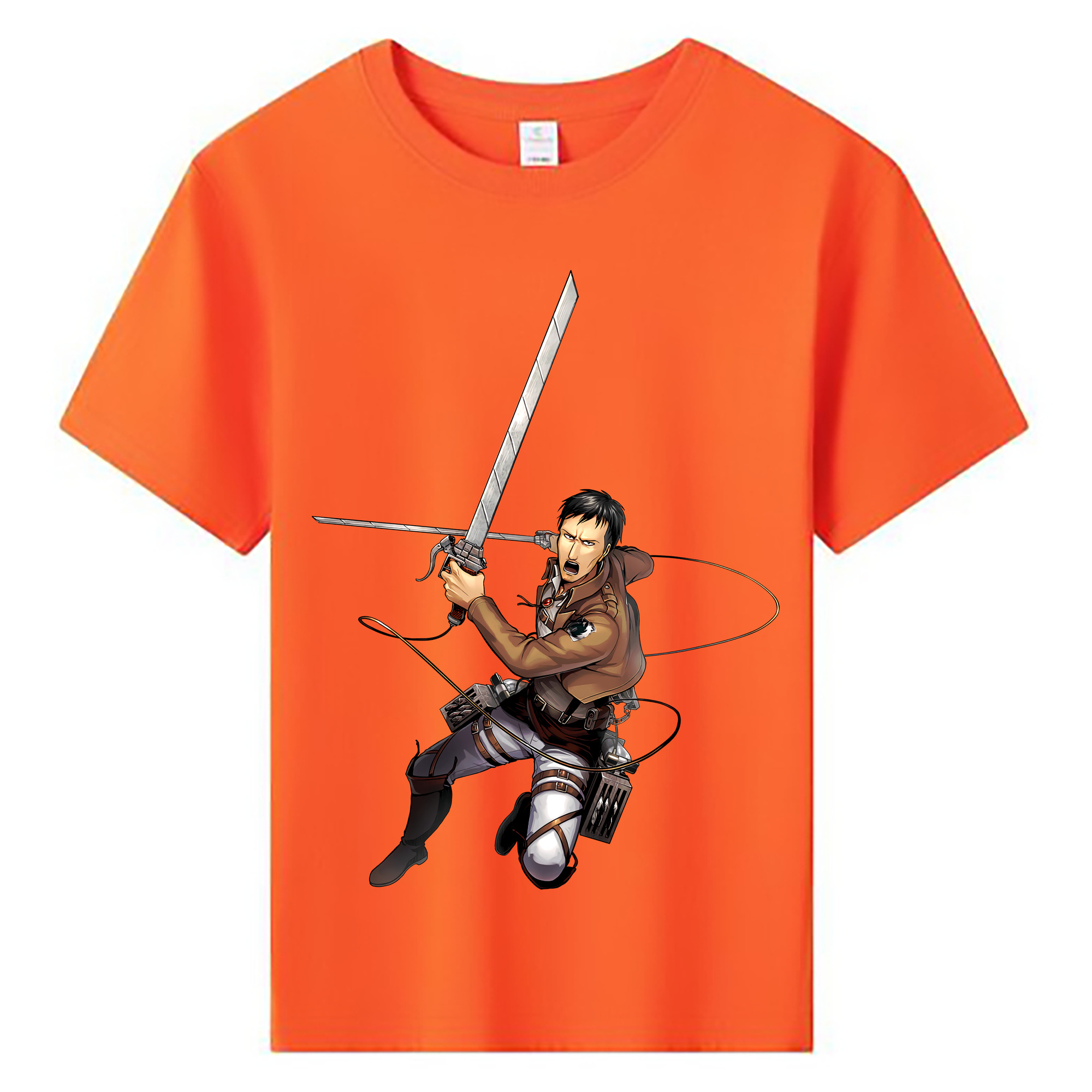 （画像用） 進撃の巨人 Attack on Titan 綿100％キッズTシャツ（フロントプリント）